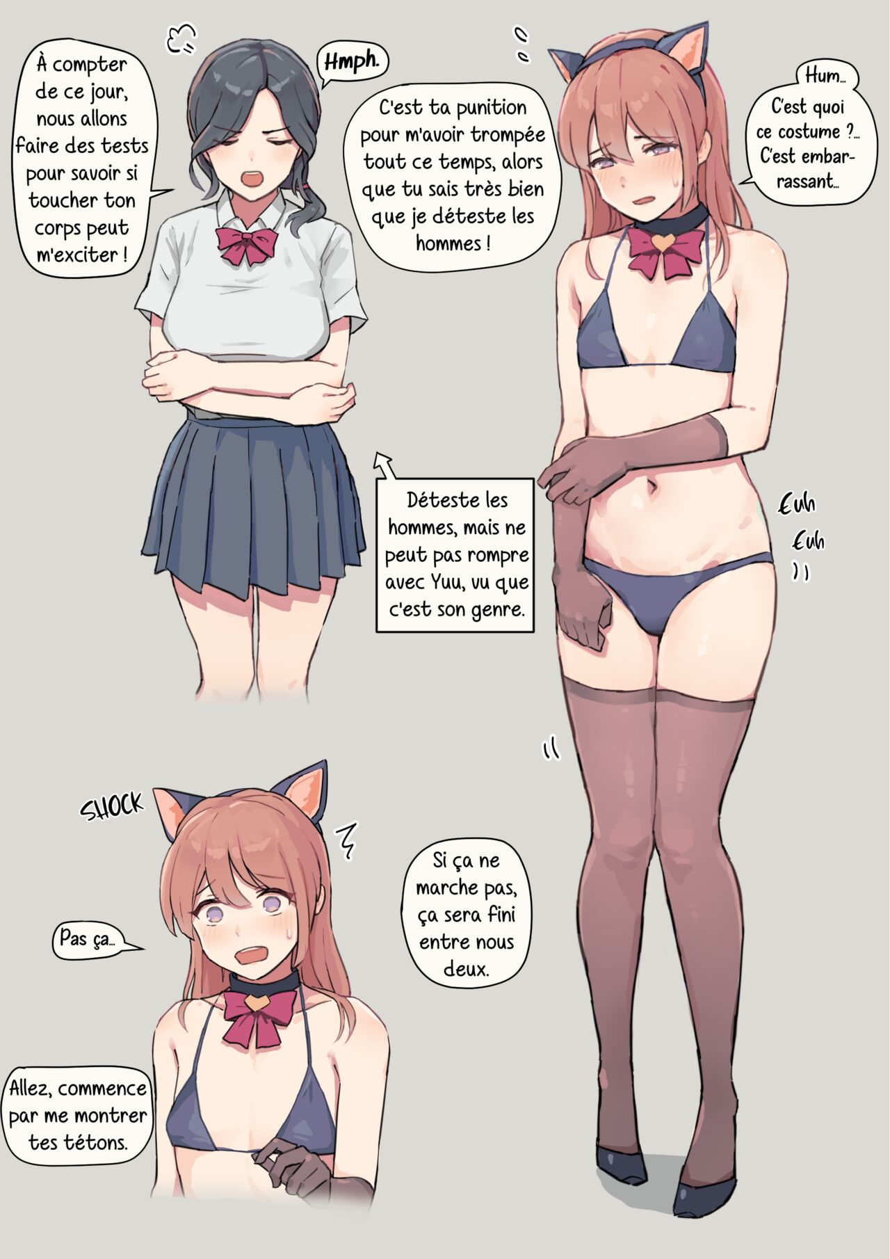 [Ehohinya (Ehohin)] Watashi no Kanojo wa Otokonoko | Ma Copine est un Femboy [French] [Chocolatine] 图片编号 6