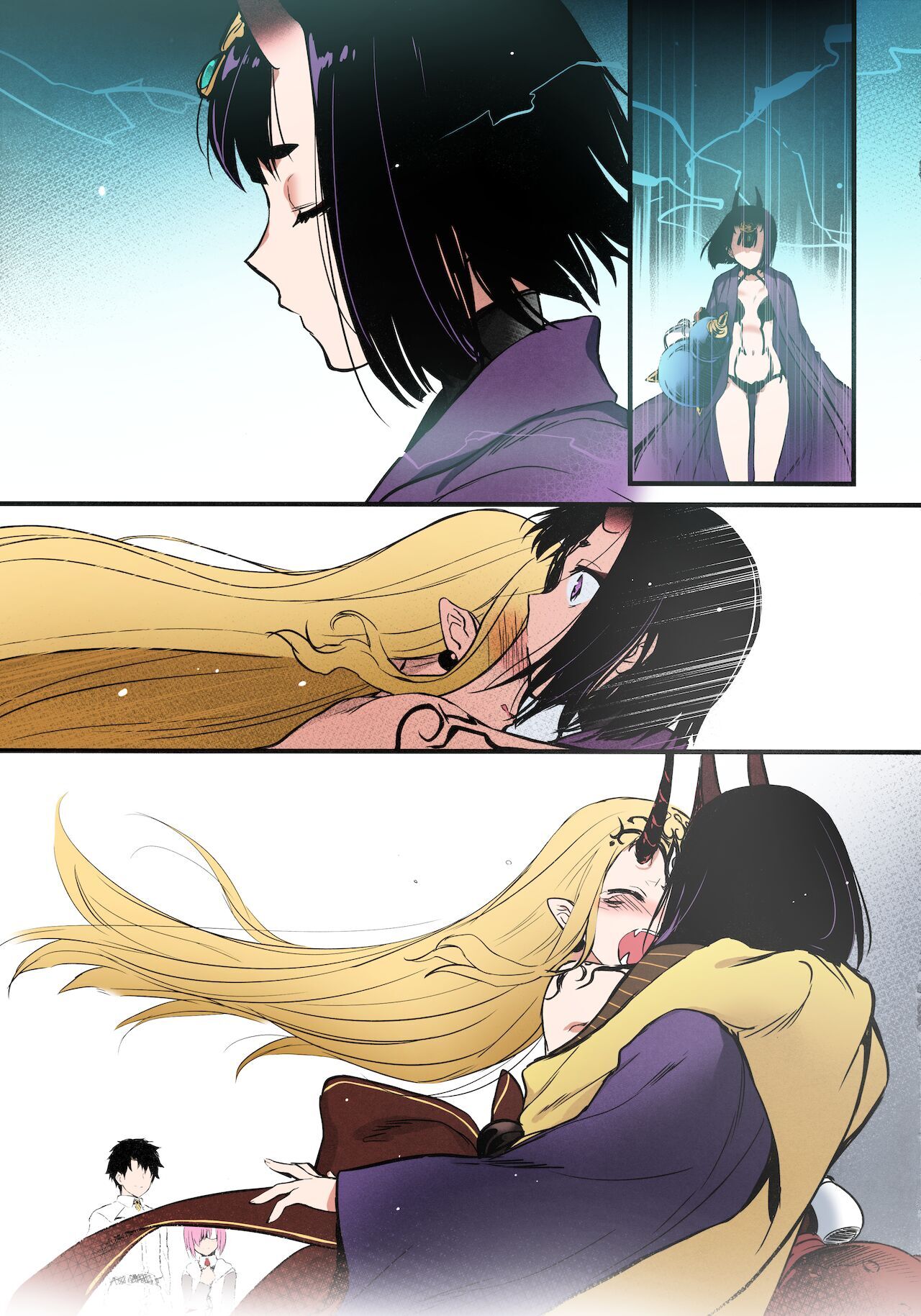 (C96) [Aruheito (Mutsuki)] Sakake no Bankou (Fate/Grand Order) [spanish] [Kappasa] [Colorized] [Decensored] 24eme image