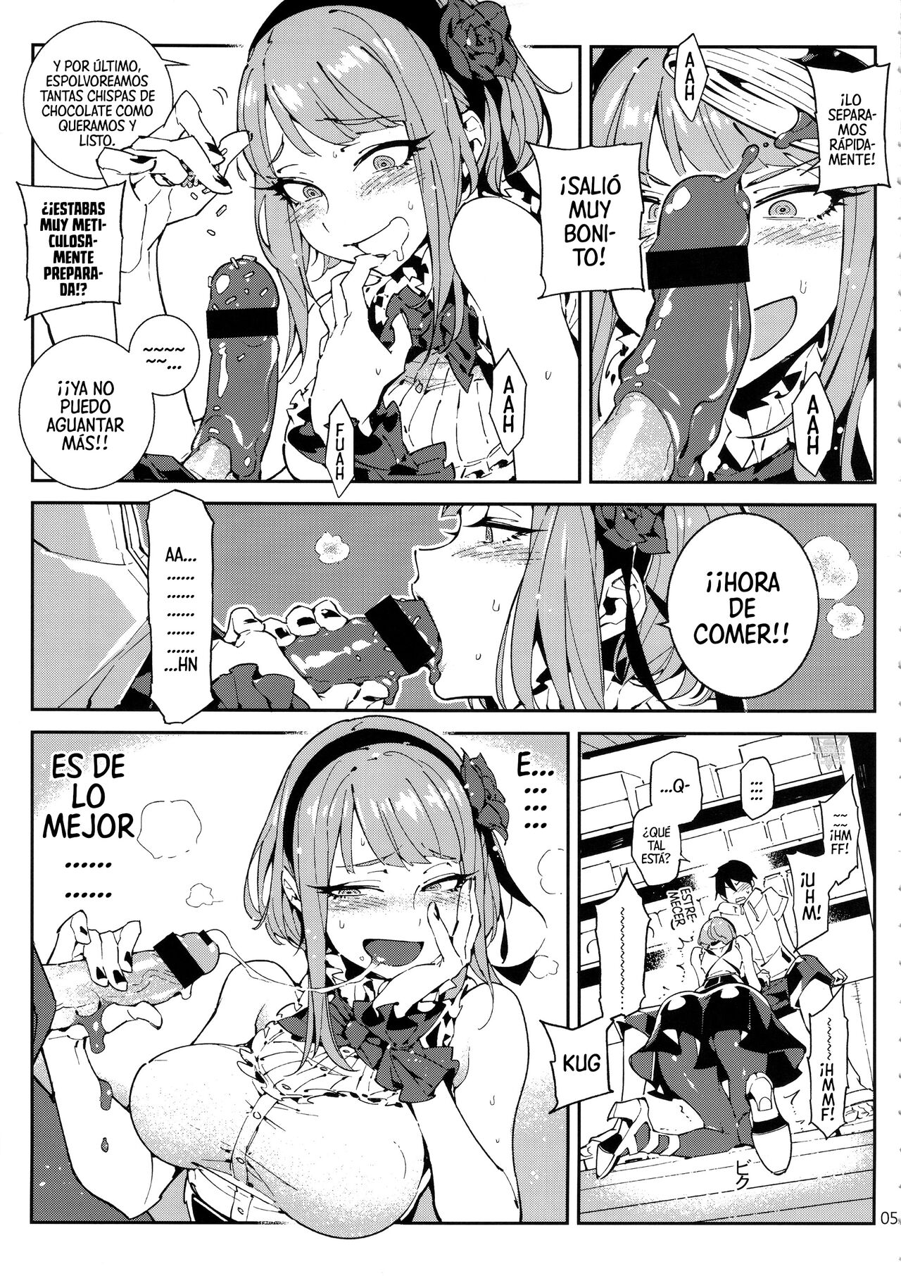 (C89) [★F (Hirame)] Guerra De Dulces | So○○ Sensō (Dagashi Kashi) [Spanish] [Mister Nugget] 이미지 번호 6