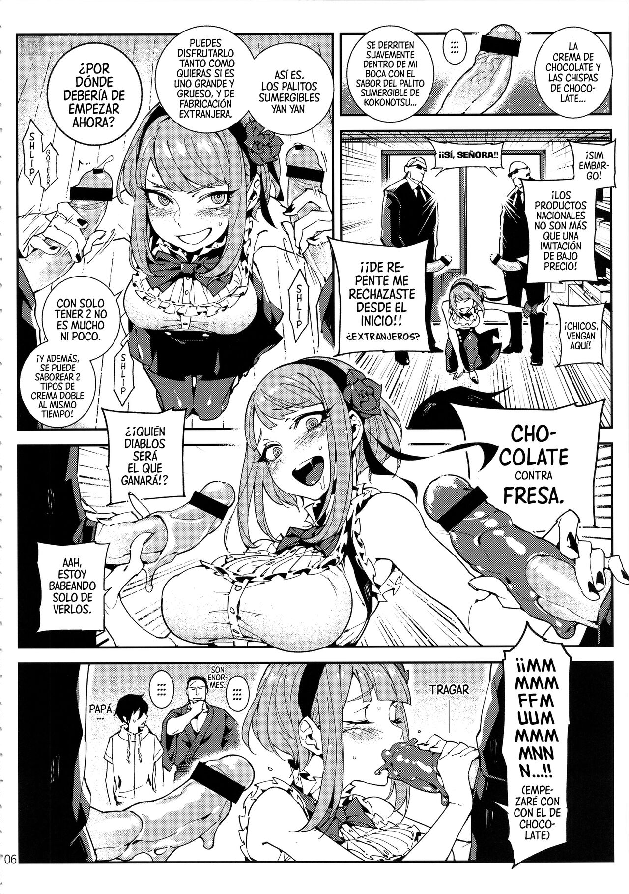 (C89) [★F (Hirame)] Guerra De Dulces | So○○ Sensō (Dagashi Kashi) [Spanish] [Mister Nugget] 이미지 번호 7
