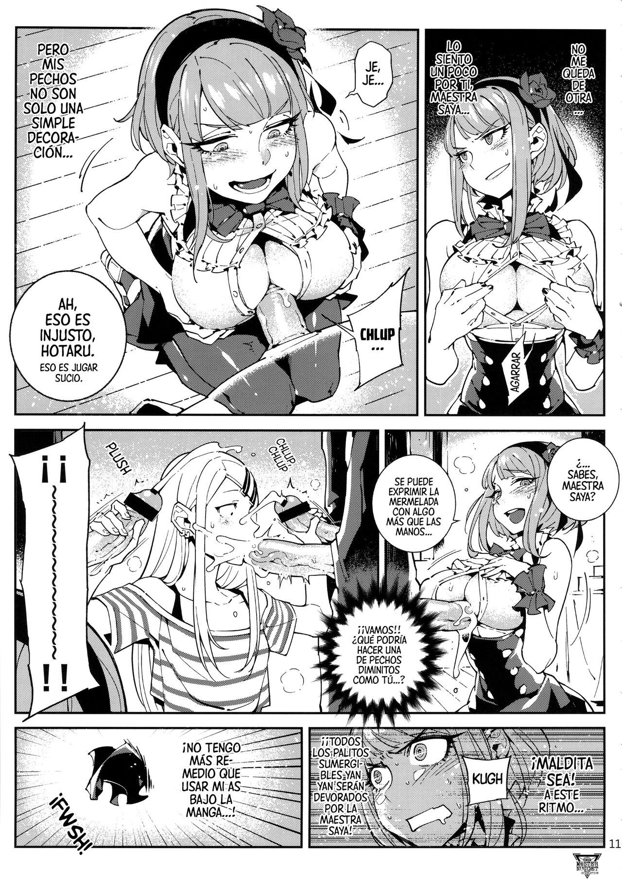 (C89) [★F (Hirame)] Guerra De Dulces | So○○ Sensō (Dagashi Kashi) [Spanish] [Mister Nugget] 이미지 번호 12