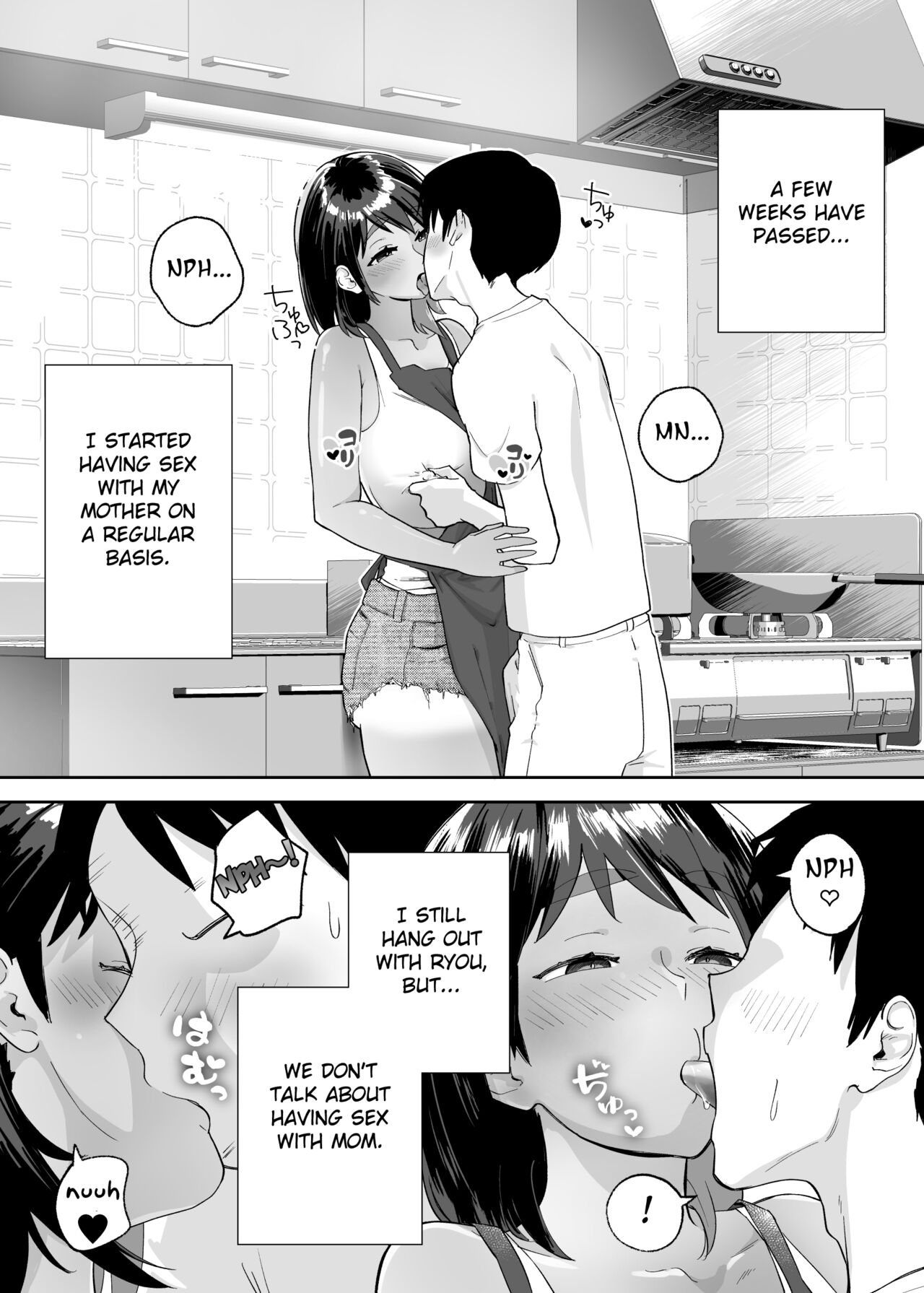 [Karashina en] Hitotsu Yane no Shita de Kaa-san ga Netorare Teru~Tomo Chin ni Ochita Haha to Sore ni Mezameru Ore 2~   [English] [Fated Circle] Bildnummer 3