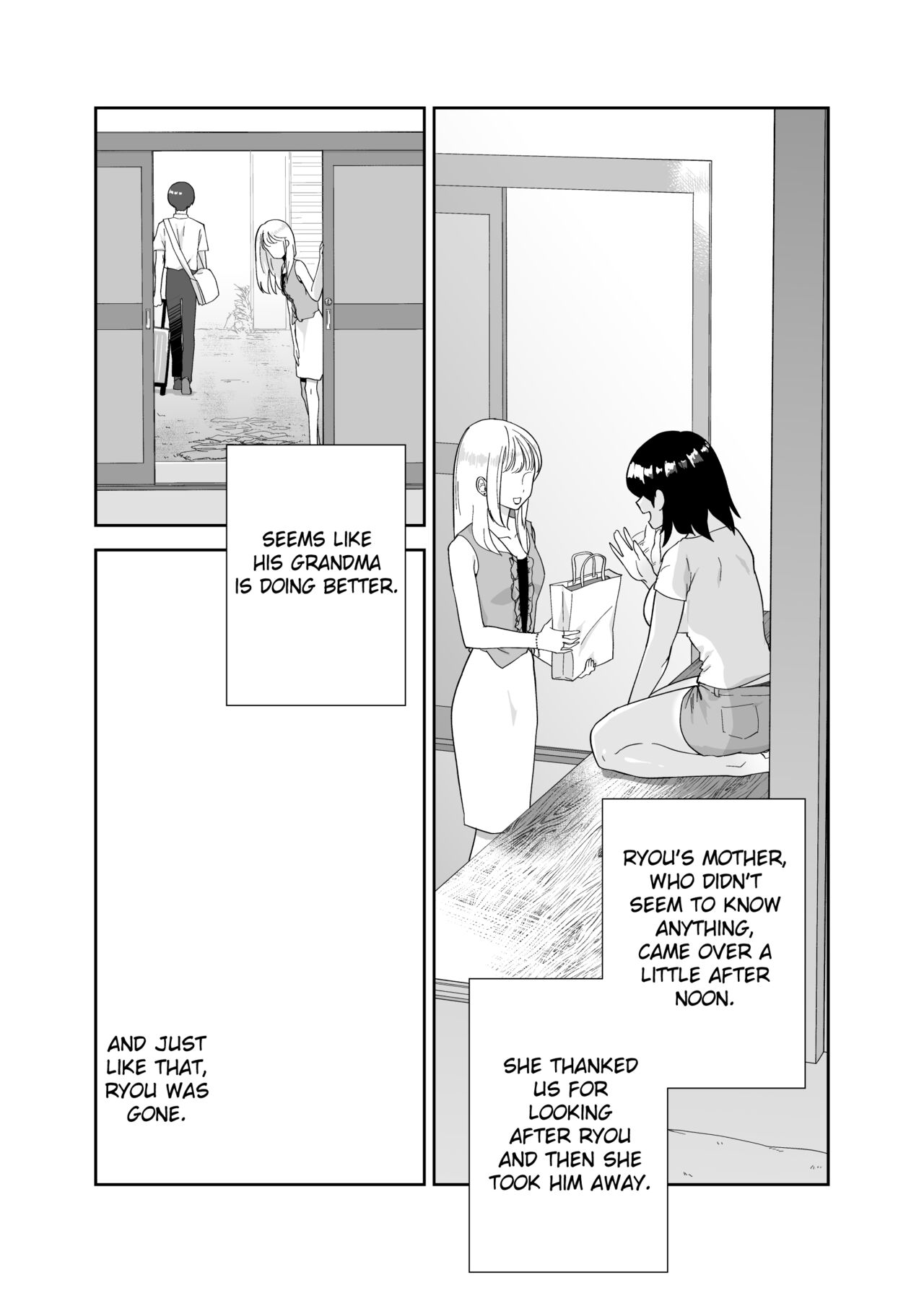 [Karashina en] Hitotsu Yane no Shita de Kaa-san ga Netorare Teru~Tomo Chin ni Ochita Haha to Sore ni Mezameru Ore 2~   [English] [Fated Circle] Bildnummer 46