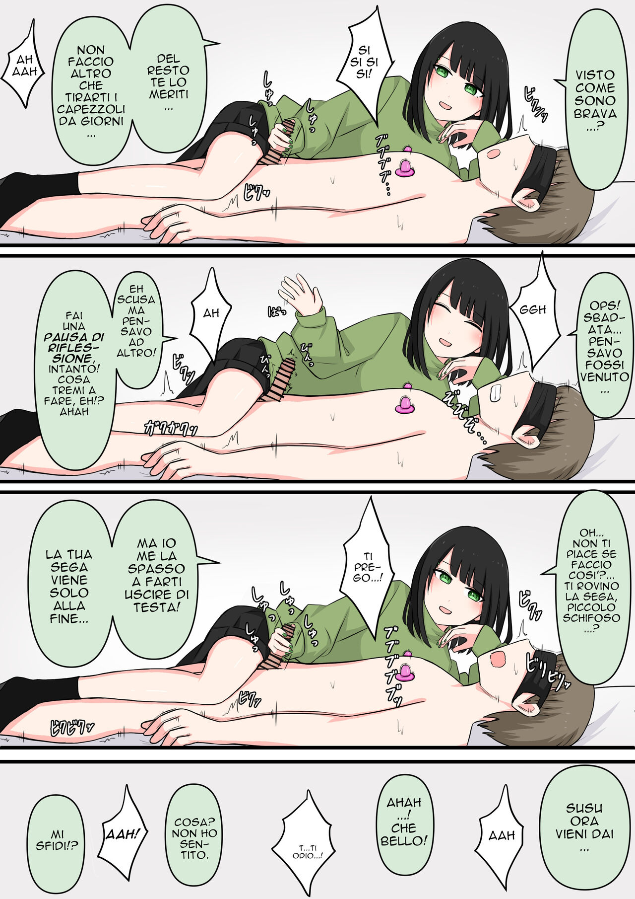 [Kaoinshou Zero] M-seikan Ittemita! [Biseinen Maso Ochi Hen] I tried M Play! [Italian] [Rw] Bildnummer 6