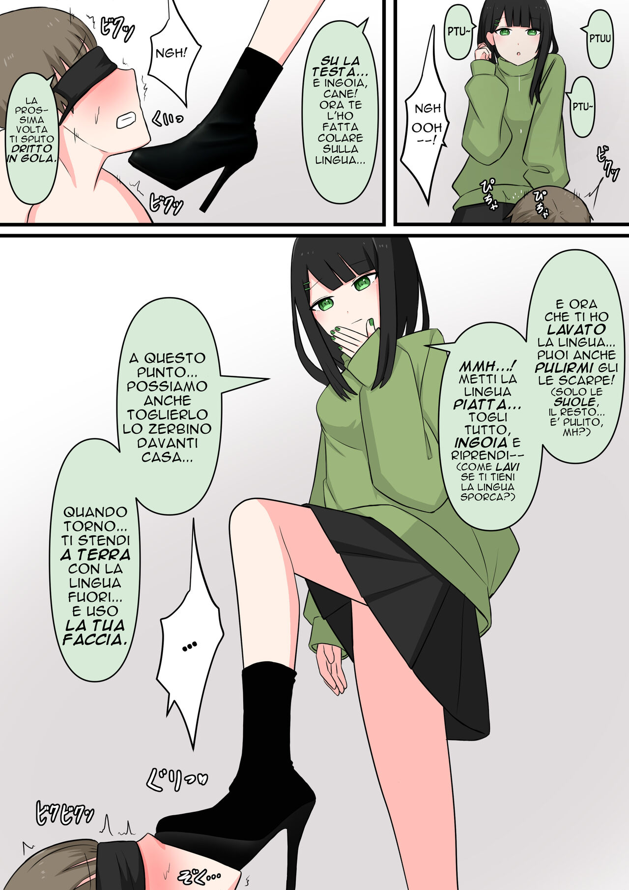 [Kaoinshou Zero] M-seikan Ittemita! [Biseinen Maso Ochi Hen] I tried M Play! [Italian] [Rw] Bildnummer 8