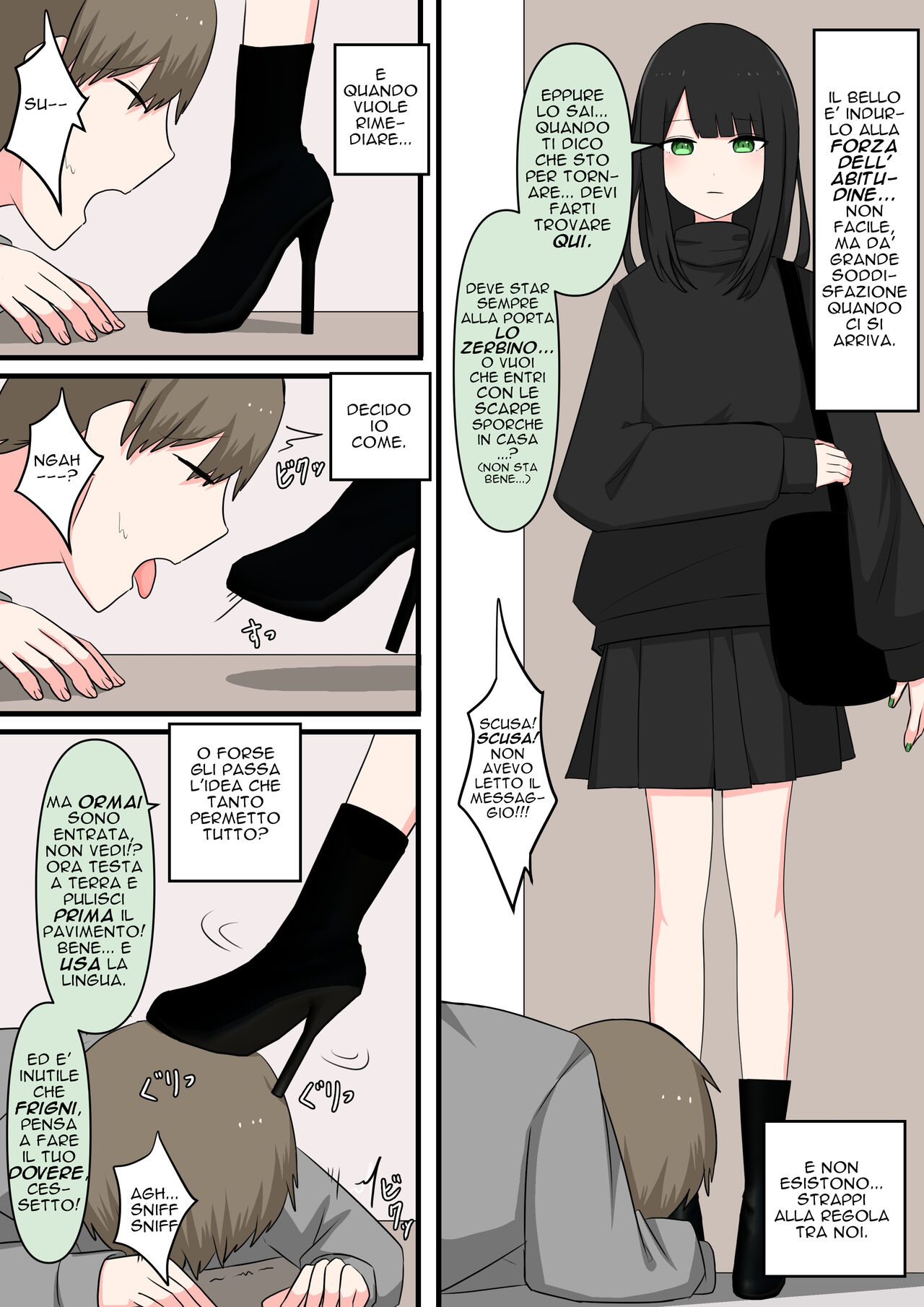 [Kaoinshou Zero] M-seikan Ittemita! [Biseinen Maso Ochi Hen] I tried M Play! [Italian] [Rw] Bildnummer 13