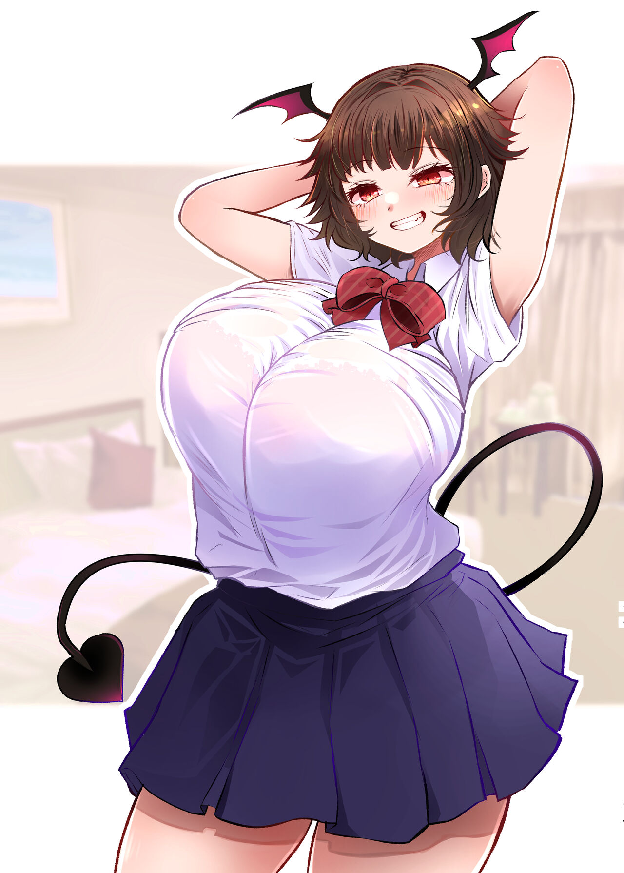 [ふらふらトキシン (荒野沖)] デカ乳浴尿ガール 图片编号 22