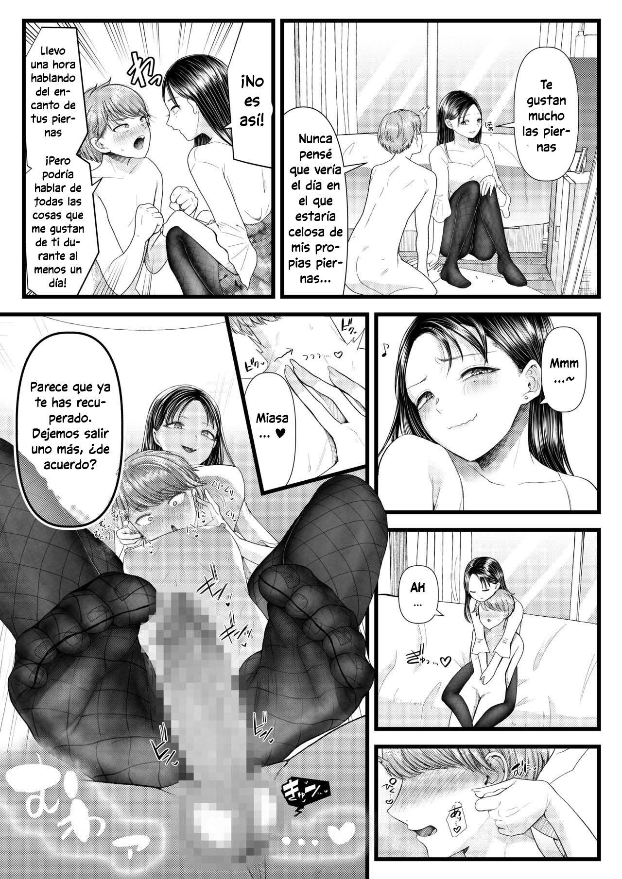 [Dokutoku no M (Sagano Katsuma, Denchi)] My Boyfriend is a Masochist: Leg Fetish, Birthday Edition (Amaa Magazine Soukangou) [Spanish] 画像番号 17