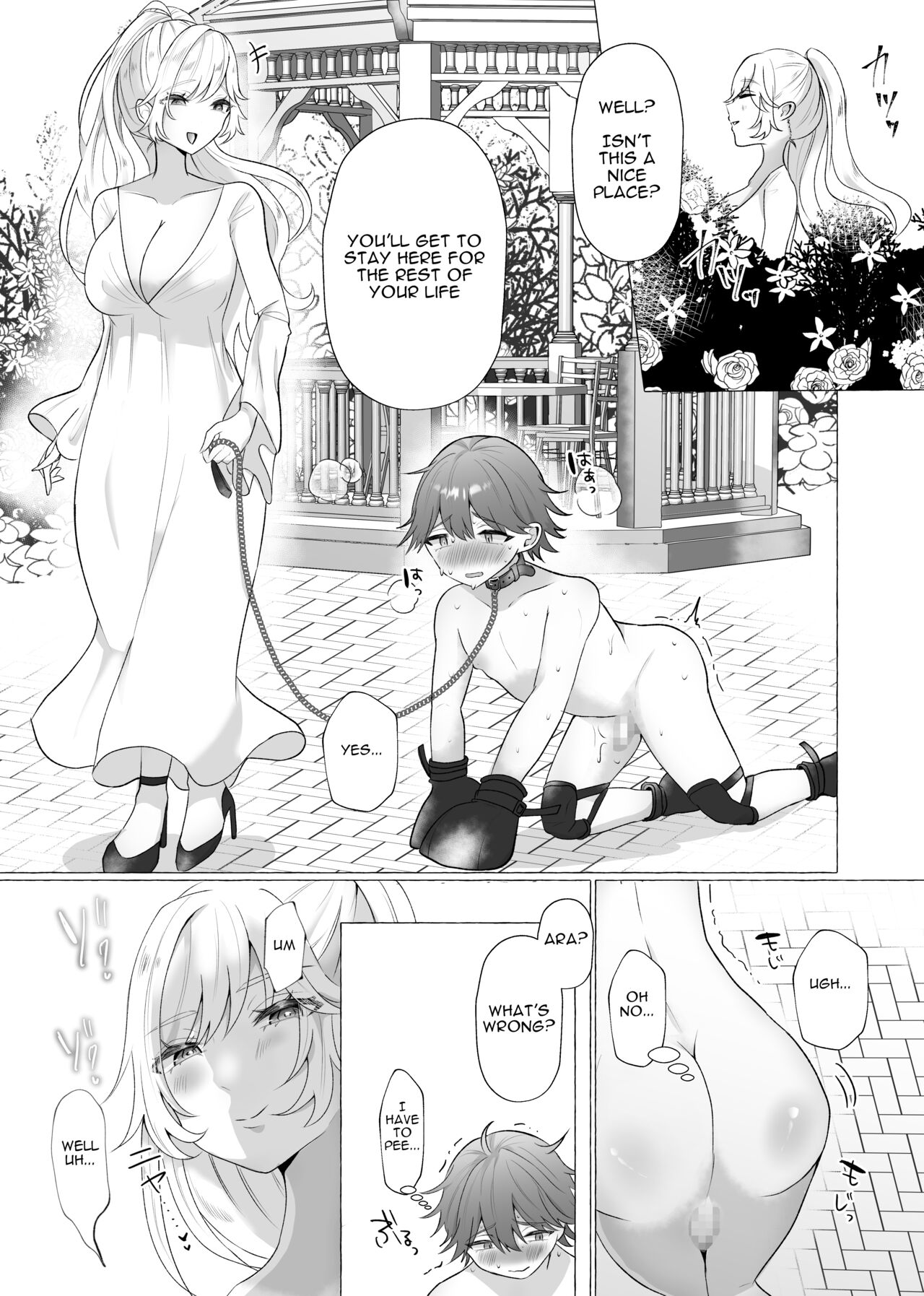 [Sagano Katsuma, Akatsuki Shion] Lady Jenna's New Pet (M-o Muke Zasshifuu Doujinshi Dokutoku no Magazine Vol. 3) [ENG] Bildnummer 24