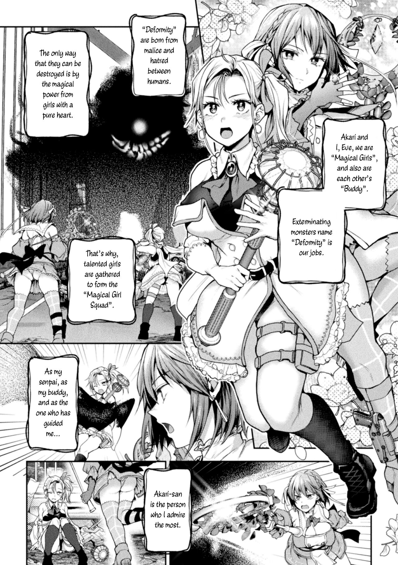 [Nagashiro Rouge] When Magical Girls Kiss Chapter 1| Eigyou Mahou Shoujo ga Kiss Shitara Chapter 1 numero di immagine  4