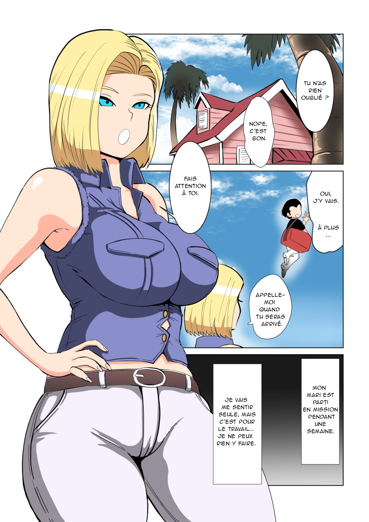 [DONAORA889 (DONAORA)] DRAGON-HOLE Kinpatsu no Hitozuma Hen | DRAGON-HOLE Blonde Housewife Edition (Dragon Ball Z) [French] [Decensored] [O-S] imagen número 3