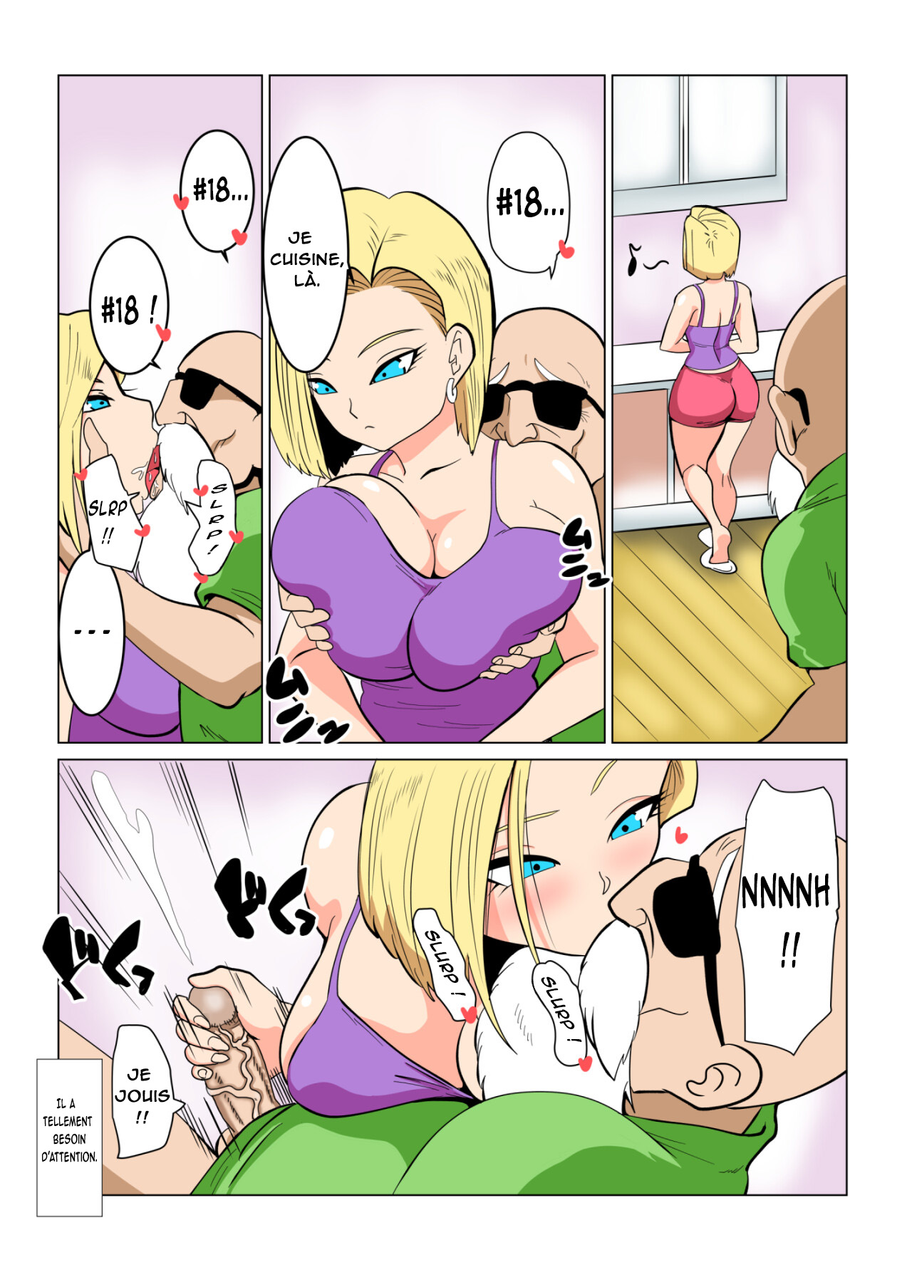 [DONAORA889 (DONAORA)] DRAGON-HOLE Kinpatsu no Hitozuma Hen | DRAGON-HOLE Blonde Housewife Edition (Dragon Ball Z) [French] [Decensored] [O-S] imagen número 8