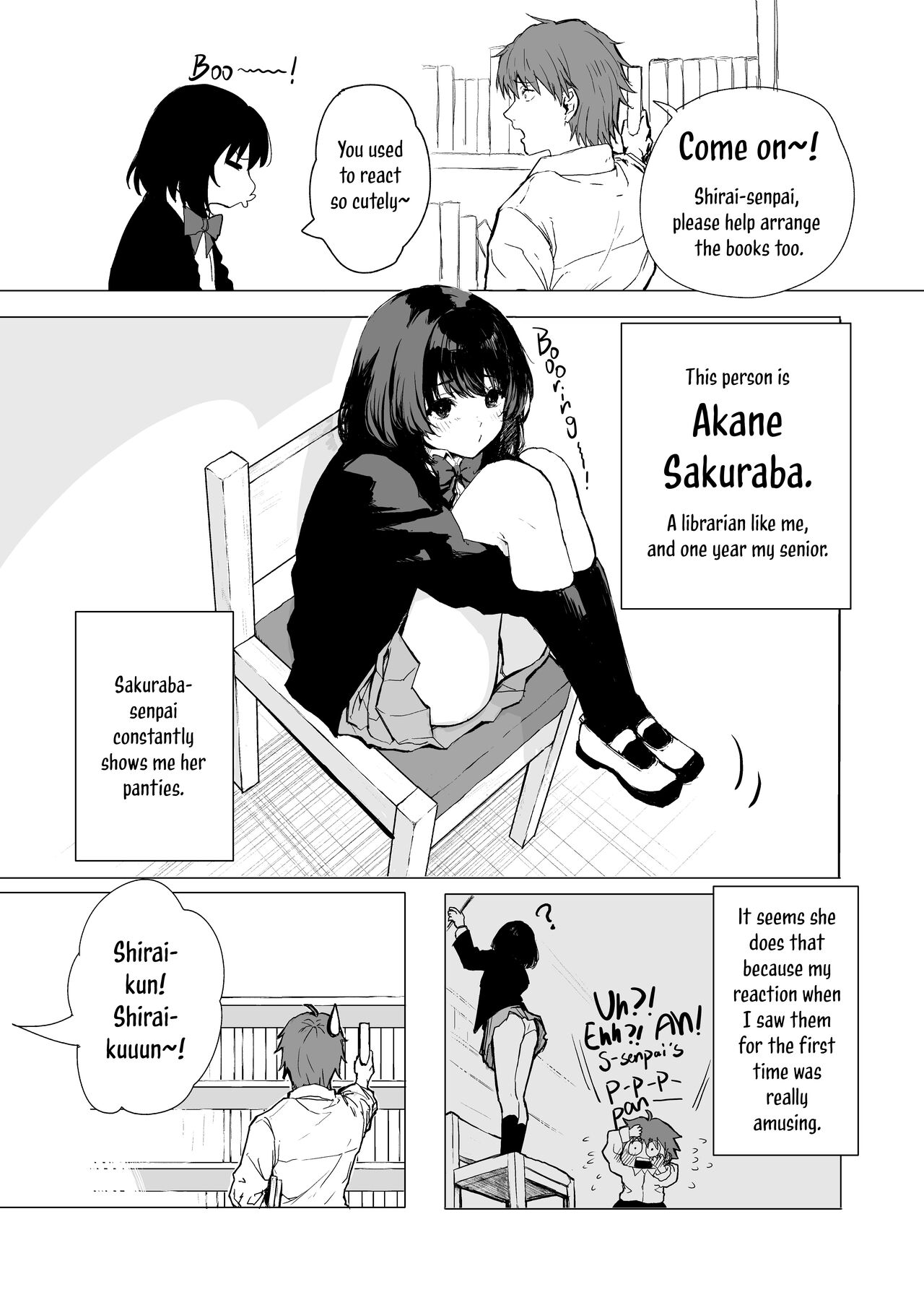 [Inukaki] Sakuraba Senpai wa Misetagari | Sakuraba-Senpai Likes to Expose Herself to Me (Part 1) [English] 画像番号 4