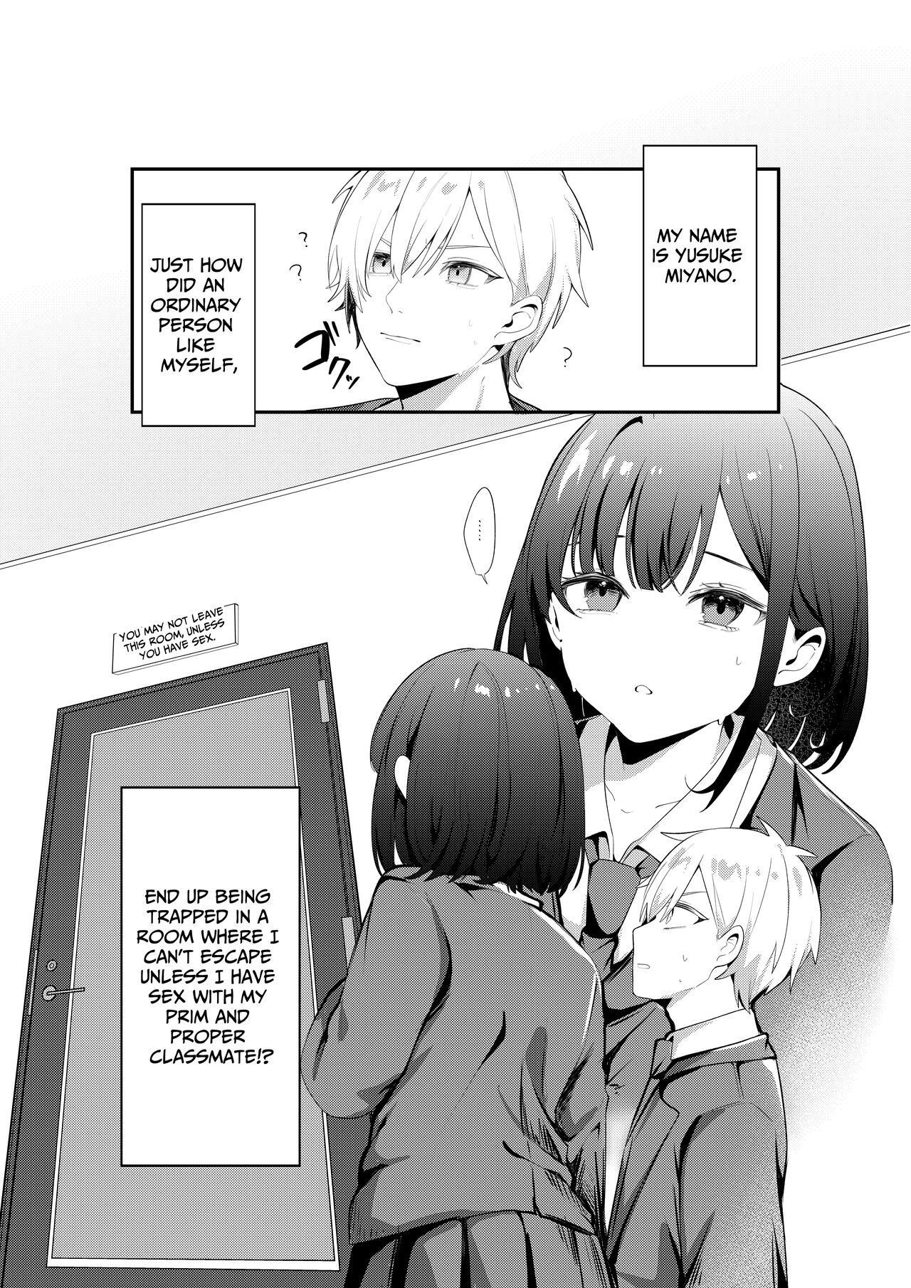 [Whisp (Ariichi Kyuu)] Sex Shinai to Derarenai Heya ni Seiso na Ano Ko to Tojikomerareru | Trapped in a Sex-Locked Room with that Prim & Proper Girl [Digital] [English] [Benri] 2eme image