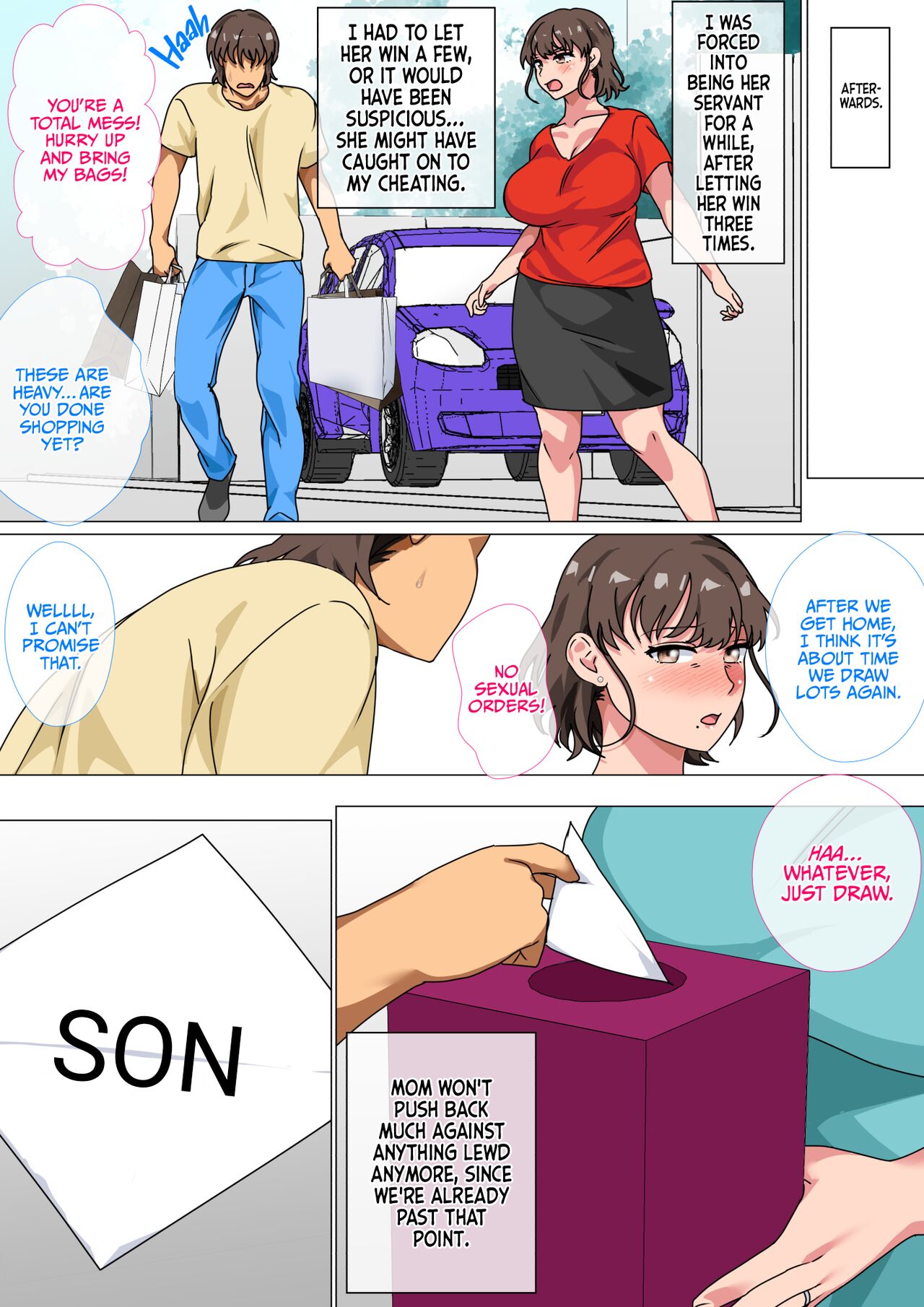 [Circle Spice] Ousama Game no Meirei de Haha to Sex Shita Hanashi | I Ordered My Mom to Have Sex with Me in King's Game [English] {korafu} imagen número 48