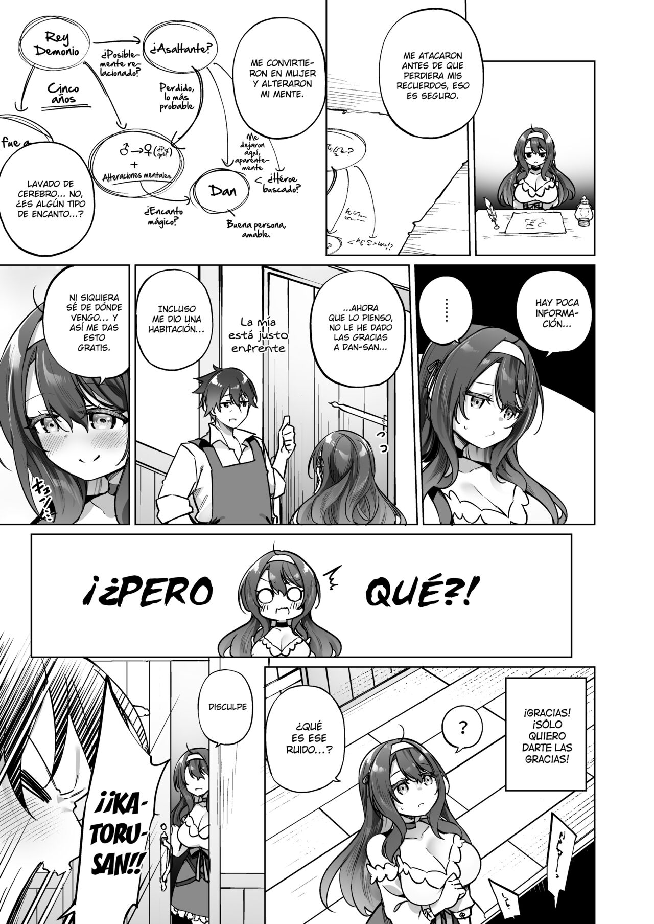 [Slime no Kanmuri (Kanmuri)] Yuusha Party no Kenja ♂ ga TS shite Shiawase ni Naru Hanashi | Hero party's wise sage ♂ TS finds happiness [Spanish] [Hellsing Scans] [Digital] 图片编号 12