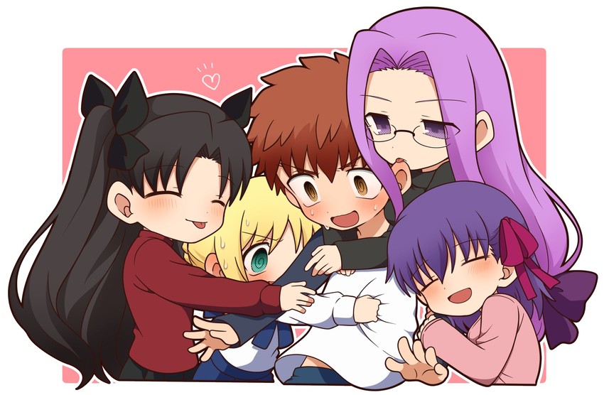 [Angel] Shirou x Saber, Rin, Sakura and Rider image number 1