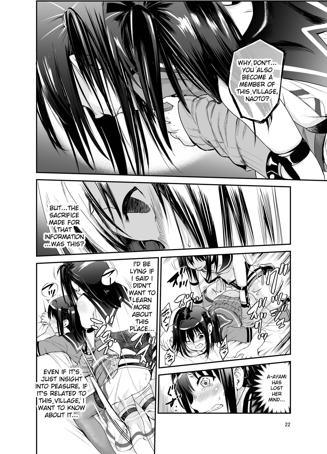 [Raid Socks (Tricky)] Tsuyagari Mura 6 ~Kareshi o Mamoru Tame Hikyou no Mura de Kyousei Gohoushi & NTR Sex~ [English] [Ruru Scanlations] image number 21