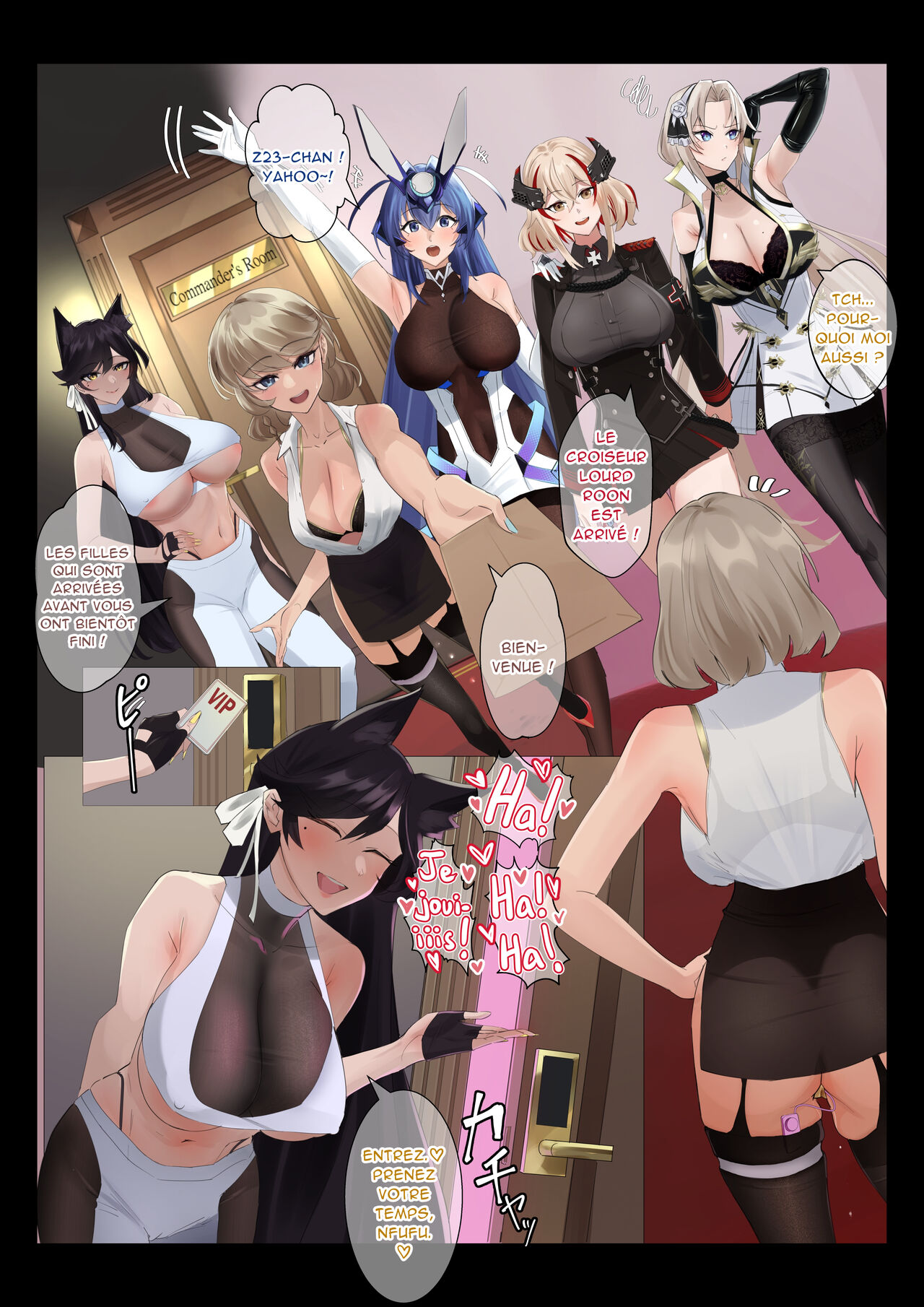 [Zenjidou Shimoneta Seizou Machine (Chinetsu)] Datte Darling... Zako Chinpo Nandamon | Désolées, chéri... Ta bite est lamentable ! (Azur Lane) [French] [Chocolatine] image number 25