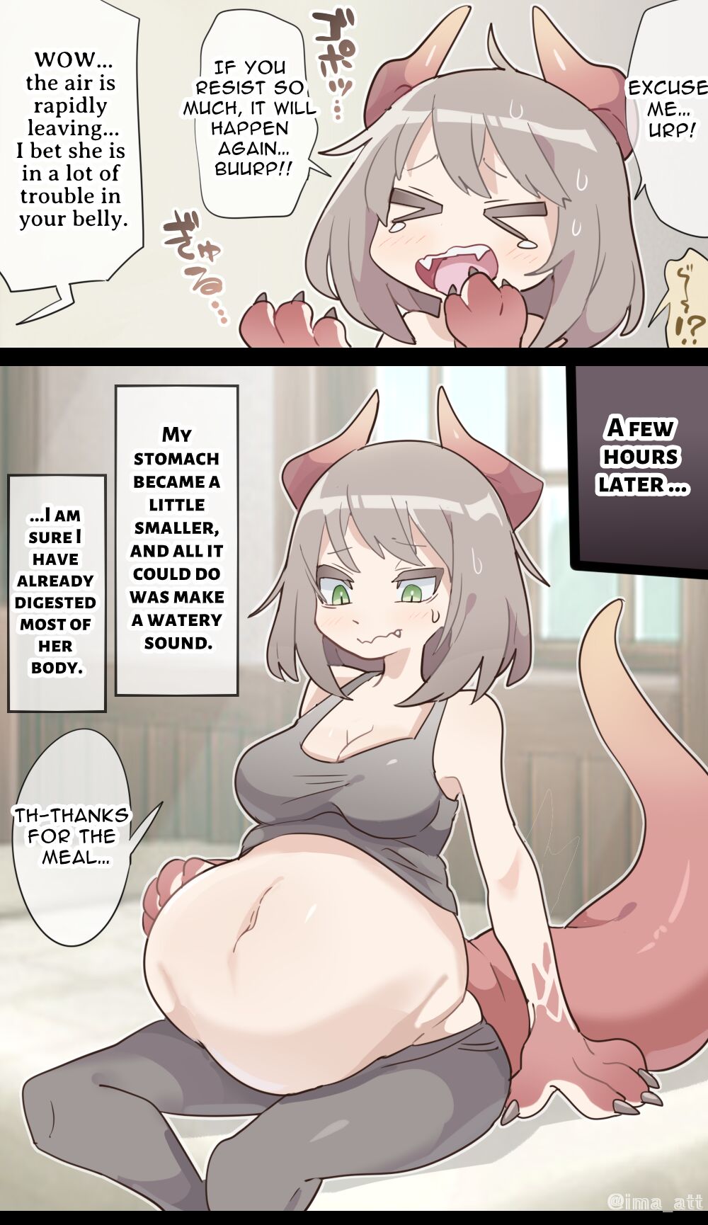 [imaat] Dragon Woman SAME SIZE VORE [English / Japanese] image number 7