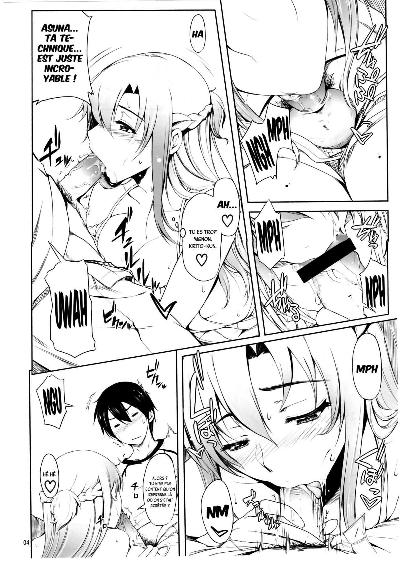 (C83) [AXZ (Warabino Matsuri)] Angel's stroke 69 Asuna Strike! (Sword Art Online) [French] {SAXtrad} image number 5