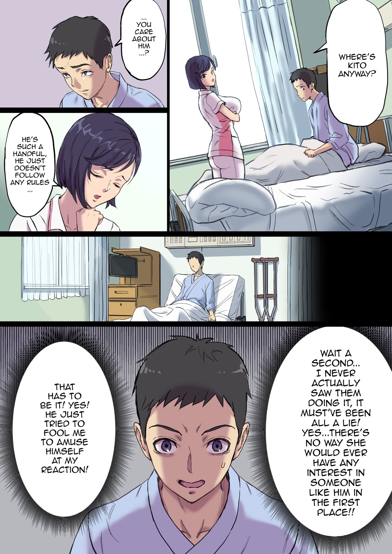 [Papuka (Shibire Hitsuji)] Zoku Tonari no Bed de Netorareru Kangoshi Jukubo / The MILF Nurse Cuckolded Gets Taken Away In The Bed Next To Mine - Continuation  [English] {Doujins.com} 이미지 번호 14