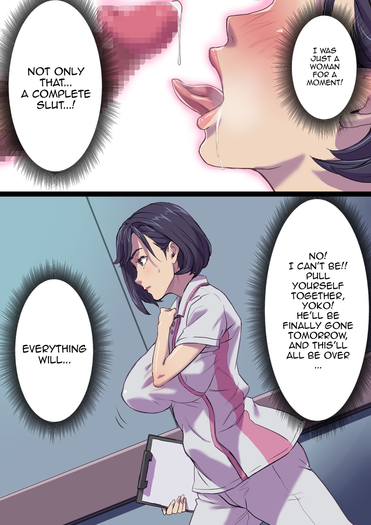[Papuka (Shibire Hitsuji)] Zoku Tonari no Bed de Netorareru Kangoshi Jukubo / The MILF Nurse Cuckolded Gets Taken Away In The Bed Next To Mine - Continuation  [English] {Doujins.com} 이미지 번호 31