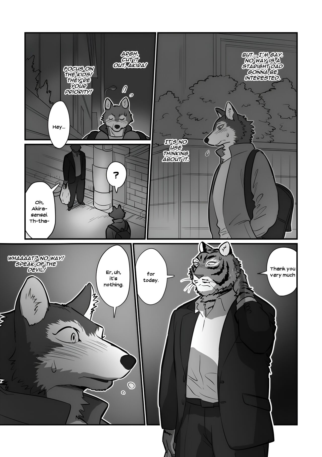 [Maririn (Korirouan)] Wolf Teacher & Tiger Daddy 1/2 HR [ENG] + Scraps numero di immagine  6