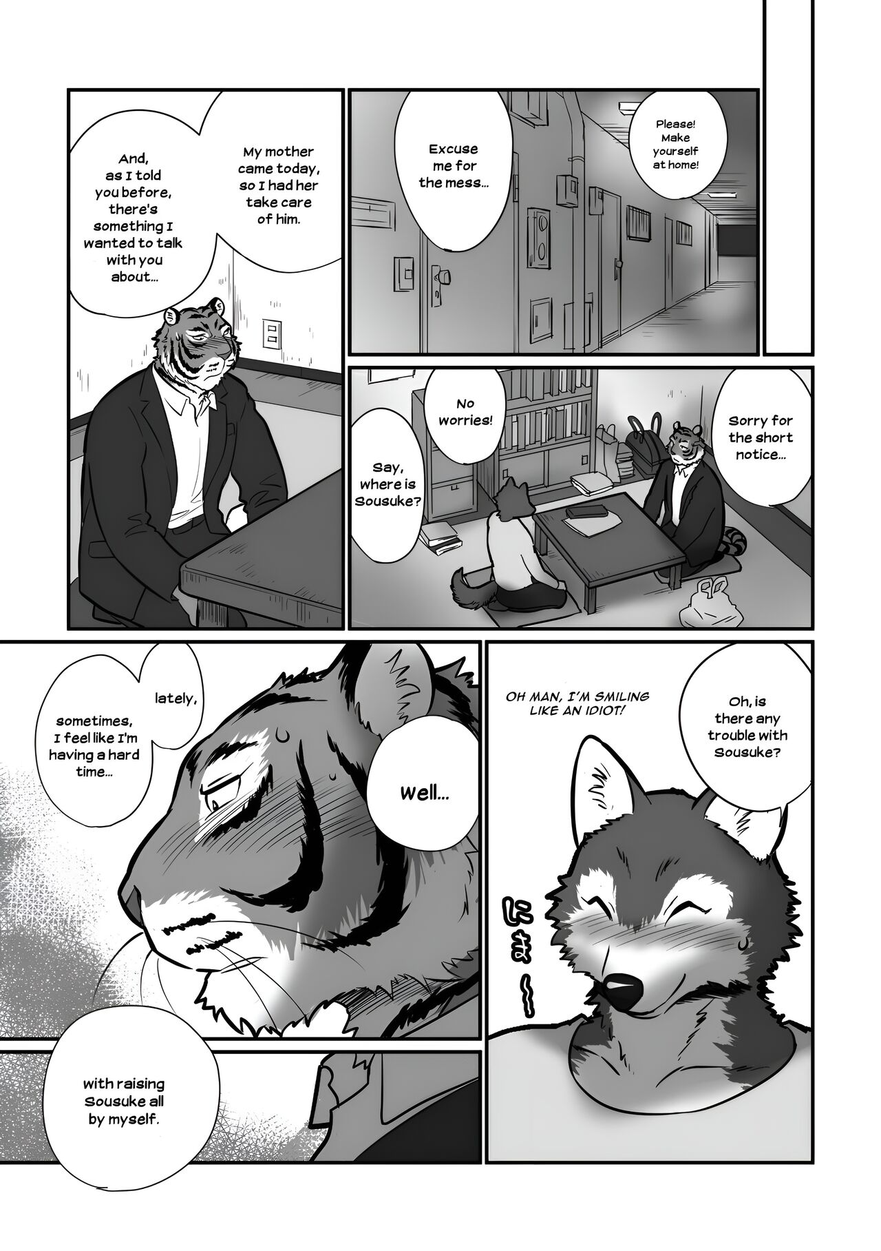 [Maririn (Korirouan)] Wolf Teacher & Tiger Daddy 1/2 HR [ENG] + Scraps numero di immagine  7