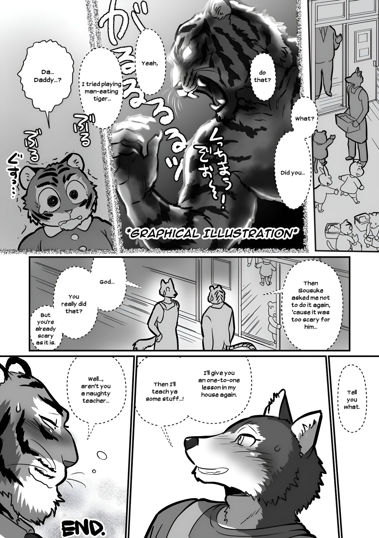 [Maririn (Korirouan)] Wolf Teacher & Tiger Daddy 1/2 HR [ENG] + Scraps numero di immagine  32