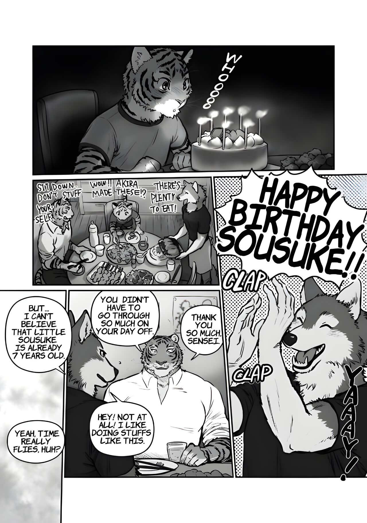 [Maririn (Korirouan)] Wolf Teacher & Tiger Daddy 1/2 HR [ENG] + Scraps numero di immagine  35