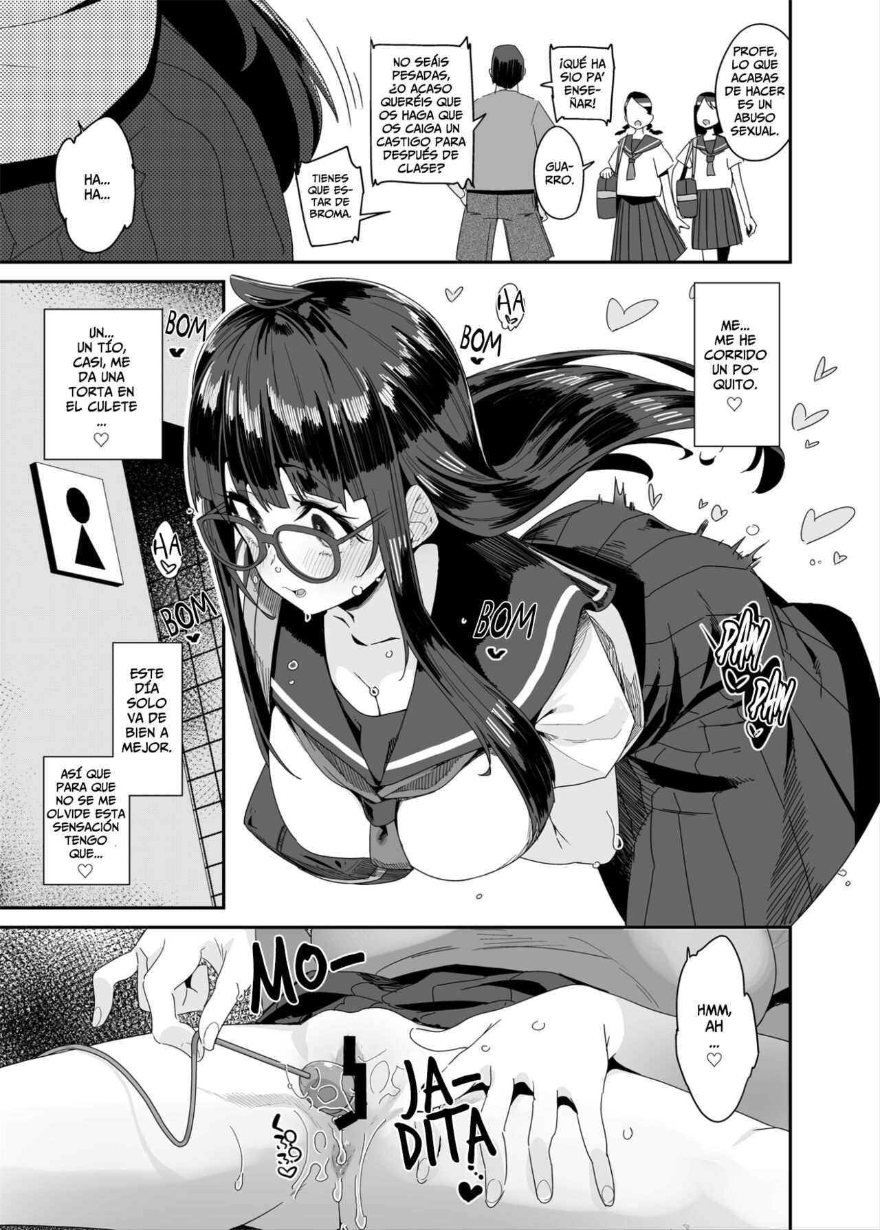 [condiment moderately (Maeshima Ryou)] La Dedillera Pechugona Se Masturba en Clase - Dosukebe Kyonyuu JC ga Kounai Onanie Suru Hanashi [Spanish] [Horchata Scans] 图片编号 12