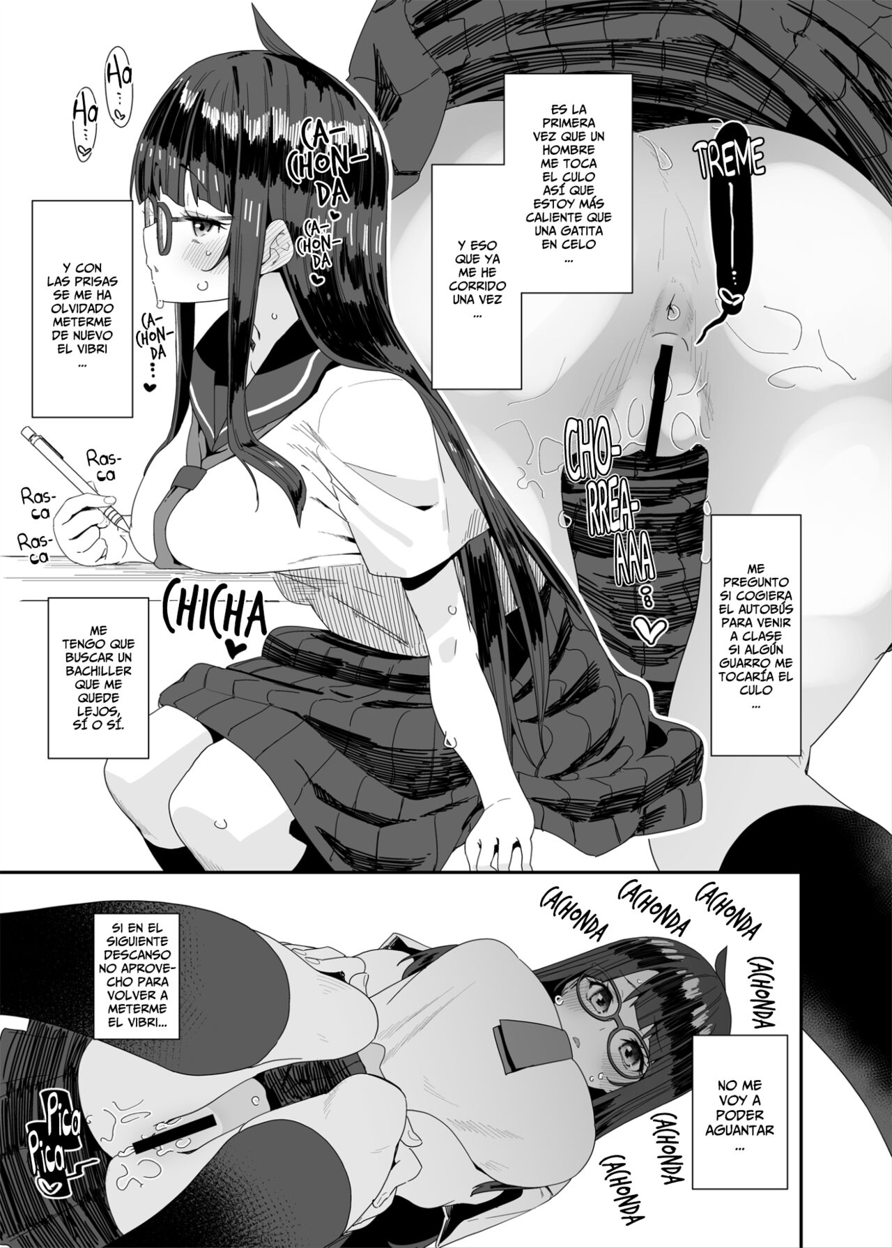 [condiment moderately (Maeshima Ryou)] La Dedillera Pechugona Se Masturba en Clase - Dosukebe Kyonyuu JC ga Kounai Onanie Suru Hanashi [Spanish] [Horchata Scans] 图片编号 18