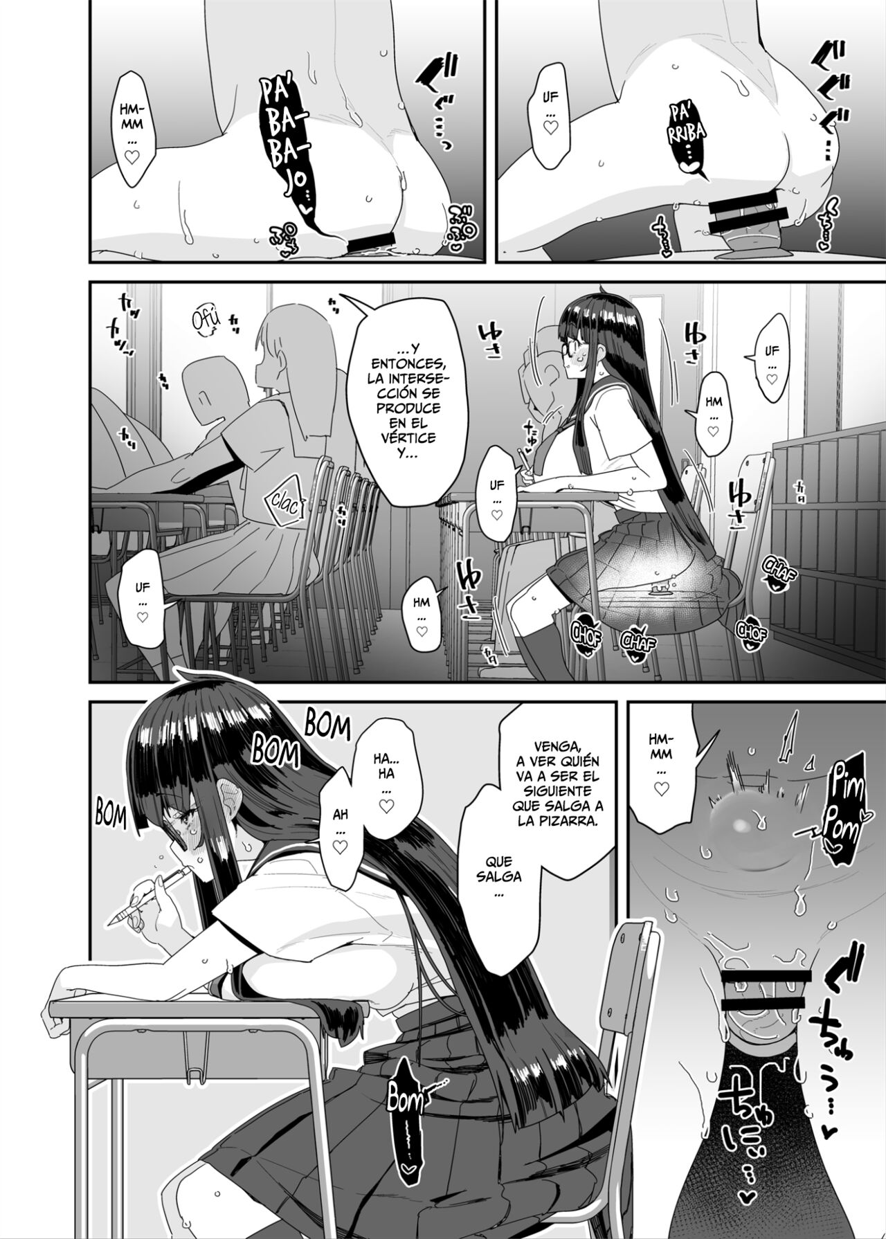 [condiment moderately (Maeshima Ryou)] La Dedillera Pechugona Se Masturba en Clase - Dosukebe Kyonyuu JC ga Kounai Onanie Suru Hanashi [Spanish] [Horchata Scans] 图片编号 35
