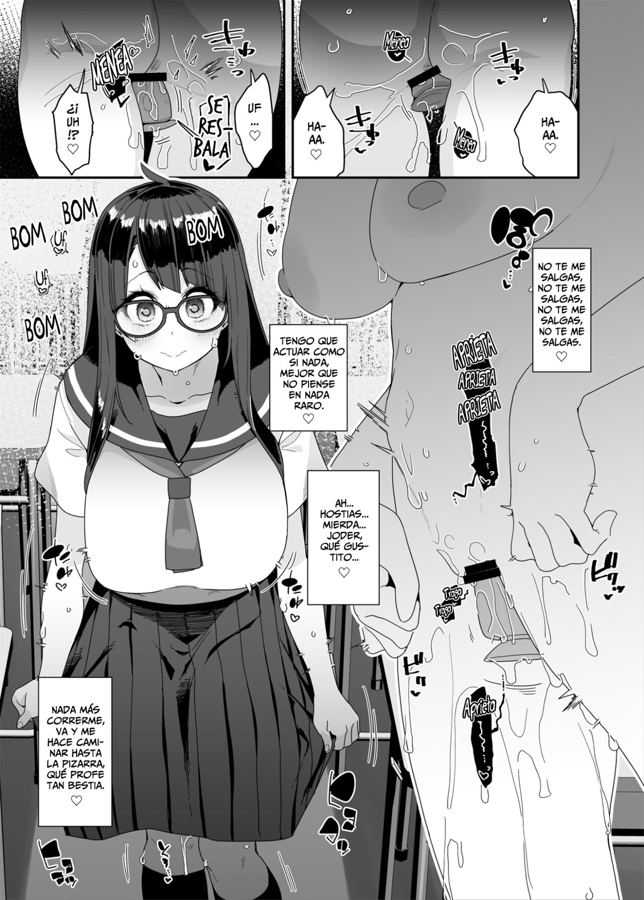[condiment moderately (Maeshima Ryou)] La Dedillera Pechugona Se Masturba en Clase - Dosukebe Kyonyuu JC ga Kounai Onanie Suru Hanashi [Spanish] [Horchata Scans] 图片编号 42