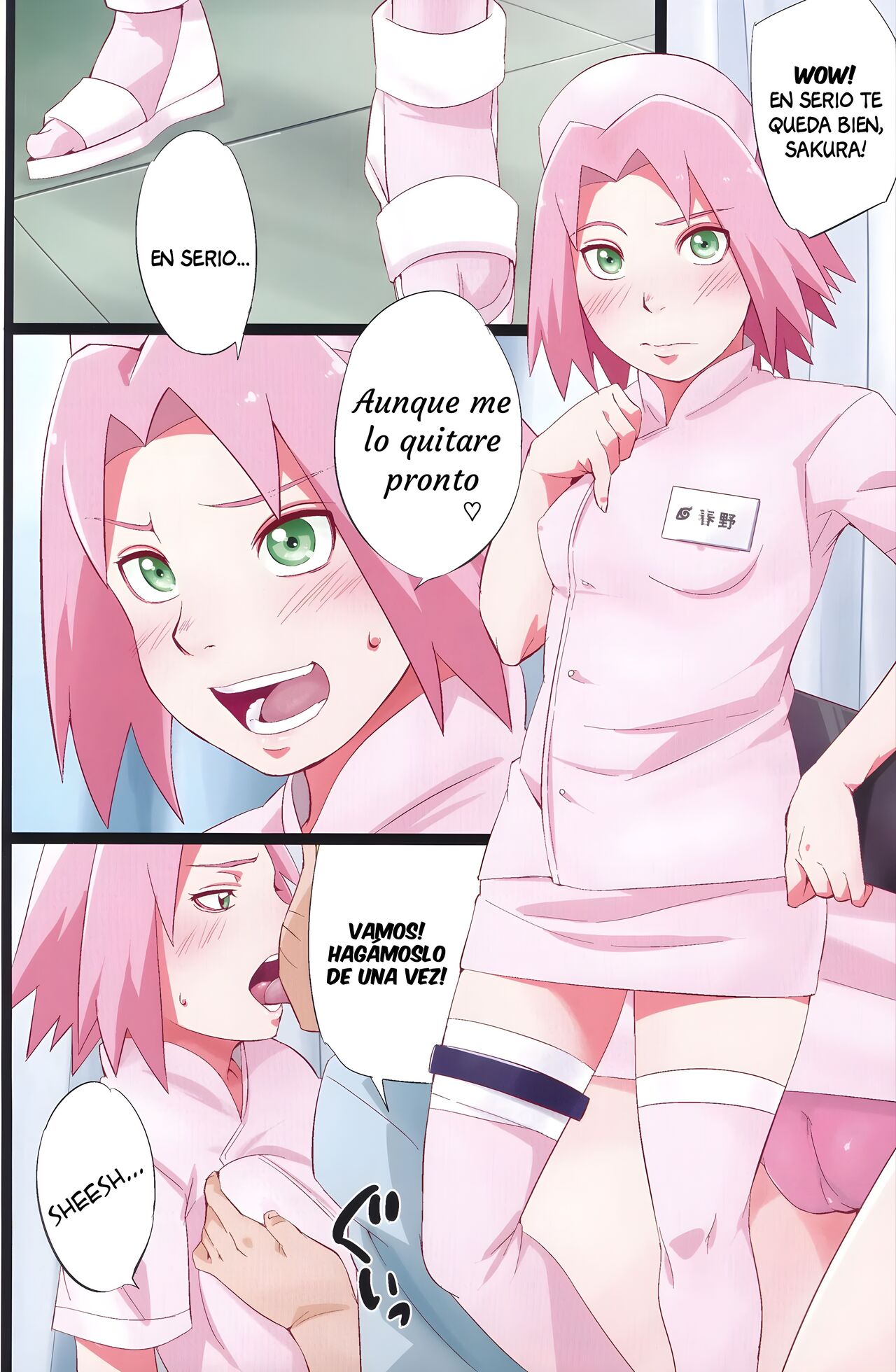 [Karakishi Youhei-dan Shinga (Sahara Wataru)] NARUTOP PINK (Naruto) [Spanish] image number 9