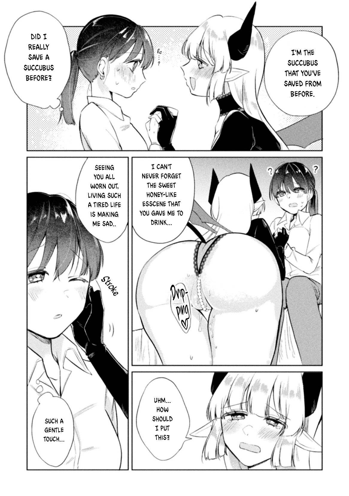 [Suetsugu] Succubus Returns a Favor | Succubus no Ongaeshi (2D Comic Magazine Succubus Yuri H Vol.3) [English] image number 3