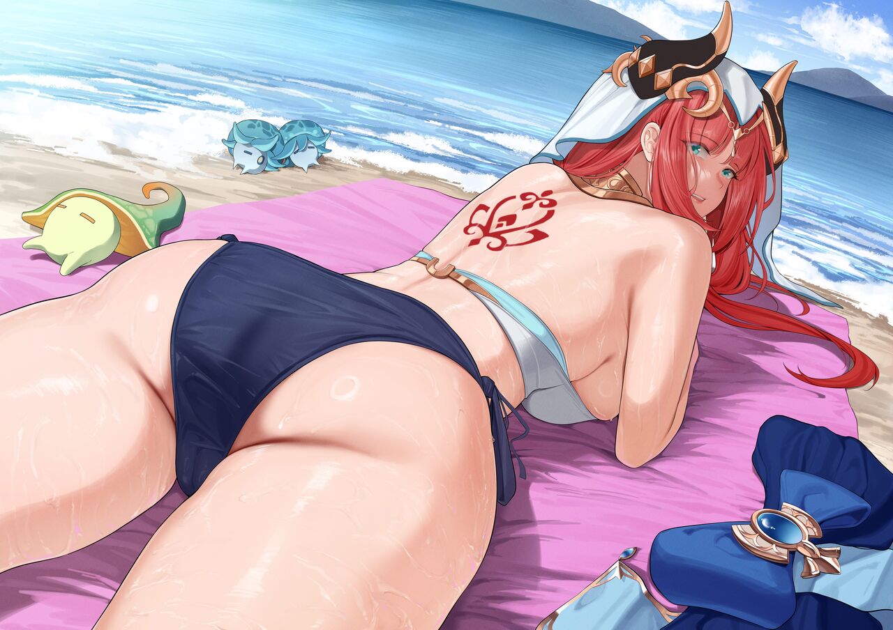 [KeinV] Nilou Beach Time desu | 妮露·海滩时光 (Genshin Impact) [无修] [Chinese] 이미지 번호 1