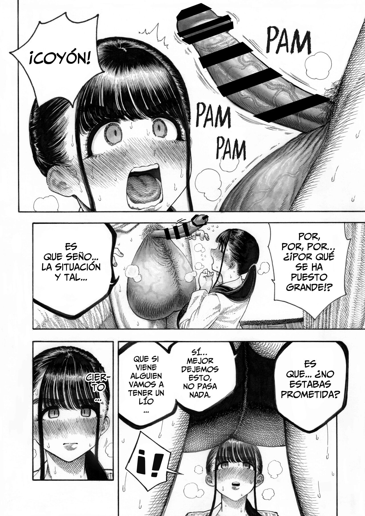 [Hiruneya-san (Hirune, Yotsuya Keitaro)] Una Historia de Tres Pares de Cojonazos - Sekaiichi Kintama ga Dekai Koukousei no Hanashi [Spanish] [Horchata Scans] 图片编号 12