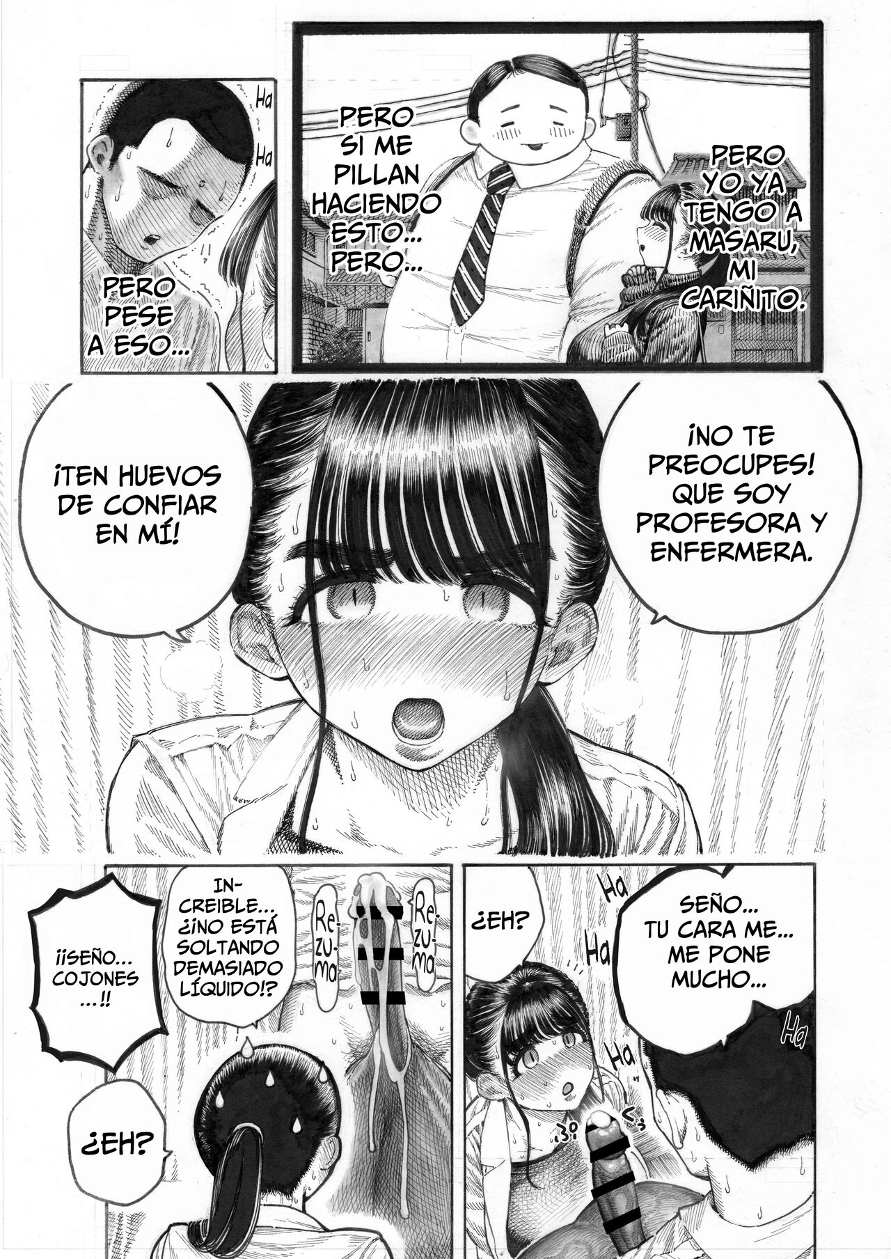 [Hiruneya-san (Hirune, Yotsuya Keitaro)] Una Historia de Tres Pares de Cojonazos - Sekaiichi Kintama ga Dekai Koukousei no Hanashi [Spanish] [Horchata Scans] 图片编号 13