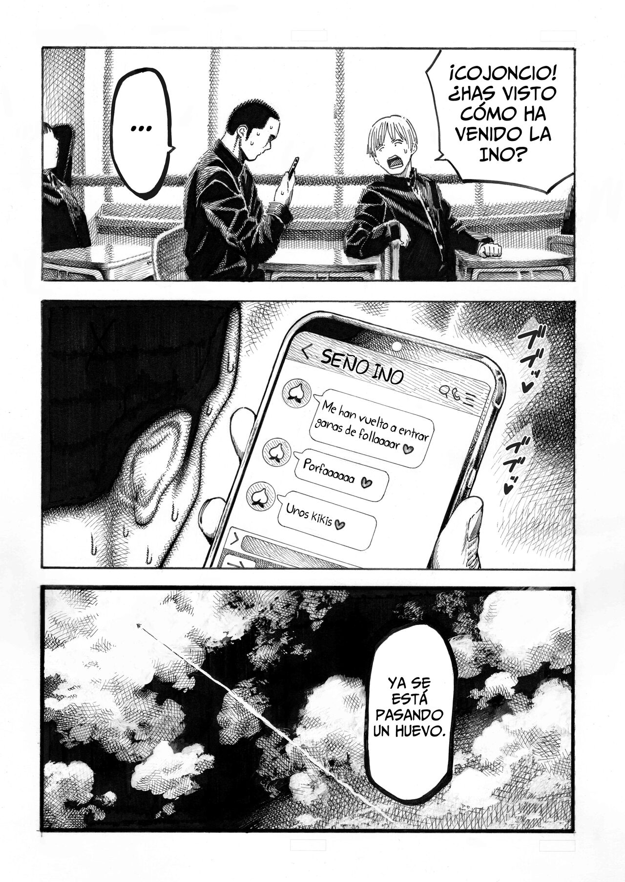 [Hiruneya-san (Hirune, Yotsuya Keitaro)] Una Historia de Tres Pares de Cojonazos - Sekaiichi Kintama ga Dekai Koukousei no Hanashi [Spanish] [Horchata Scans] 图片编号 46