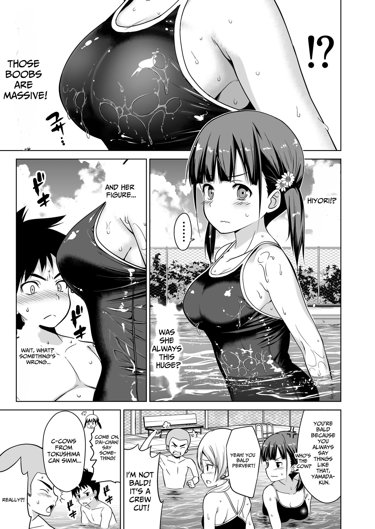 [Himawari Hanabi (Wakana Hanabi)] Shishunki to Honki Sex | Serious Summer Sex At The Pool [English] [spaceMoose] 图片编号 4