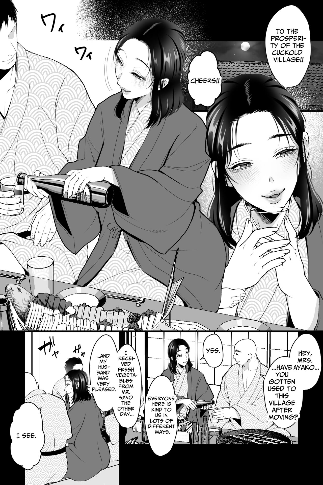 [Ginshio Honpo (Ginen)] Wife Snatching Village ~Busty NTR Fuck Filmed Wife is the Village's Official Cumdump~ [English] [くつや] numero di immagine  2