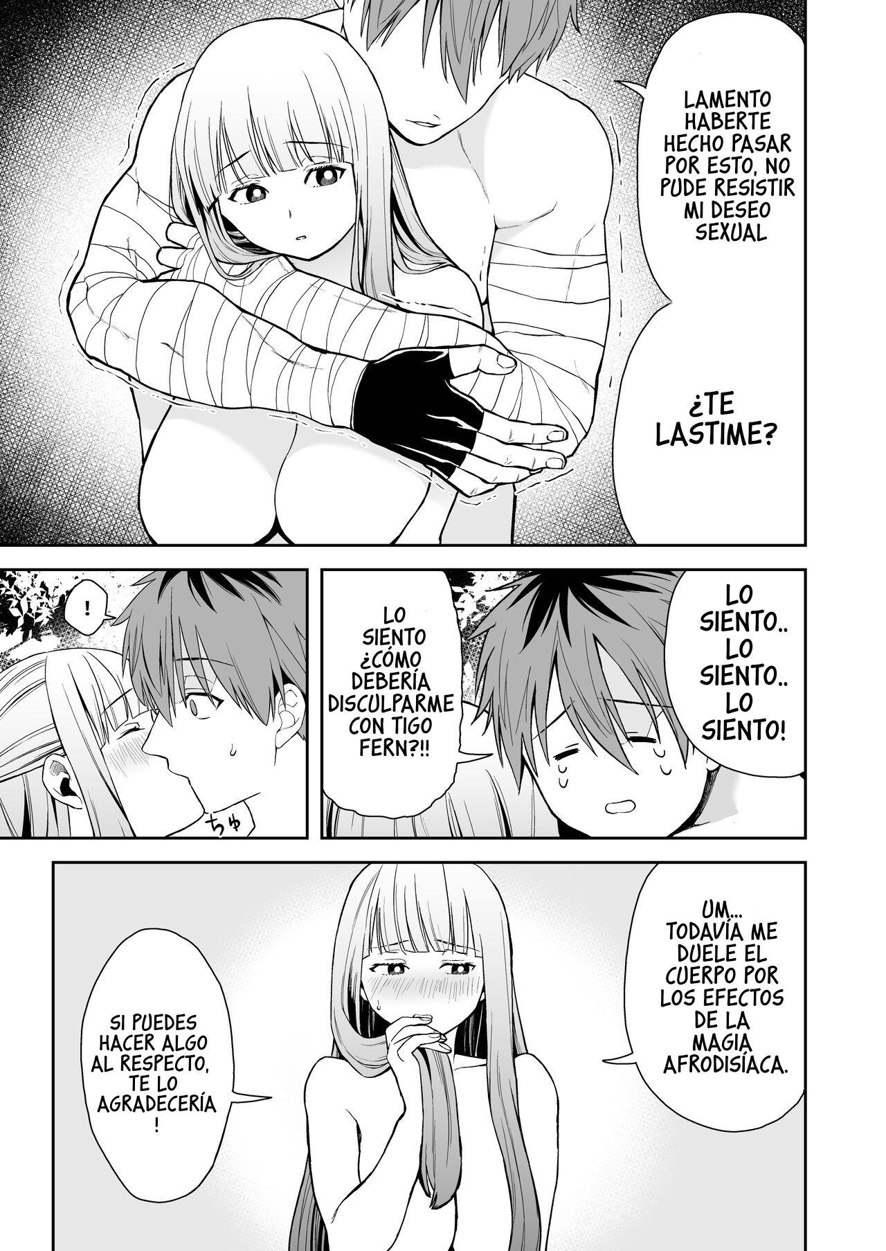 [Shikokoki no Okina] Ippan Saiin Mahou Otsuyu Dark | Una poderosa magia afrodisiaca (Sousou no Frieren) [Spanish] 이미지 번호 19