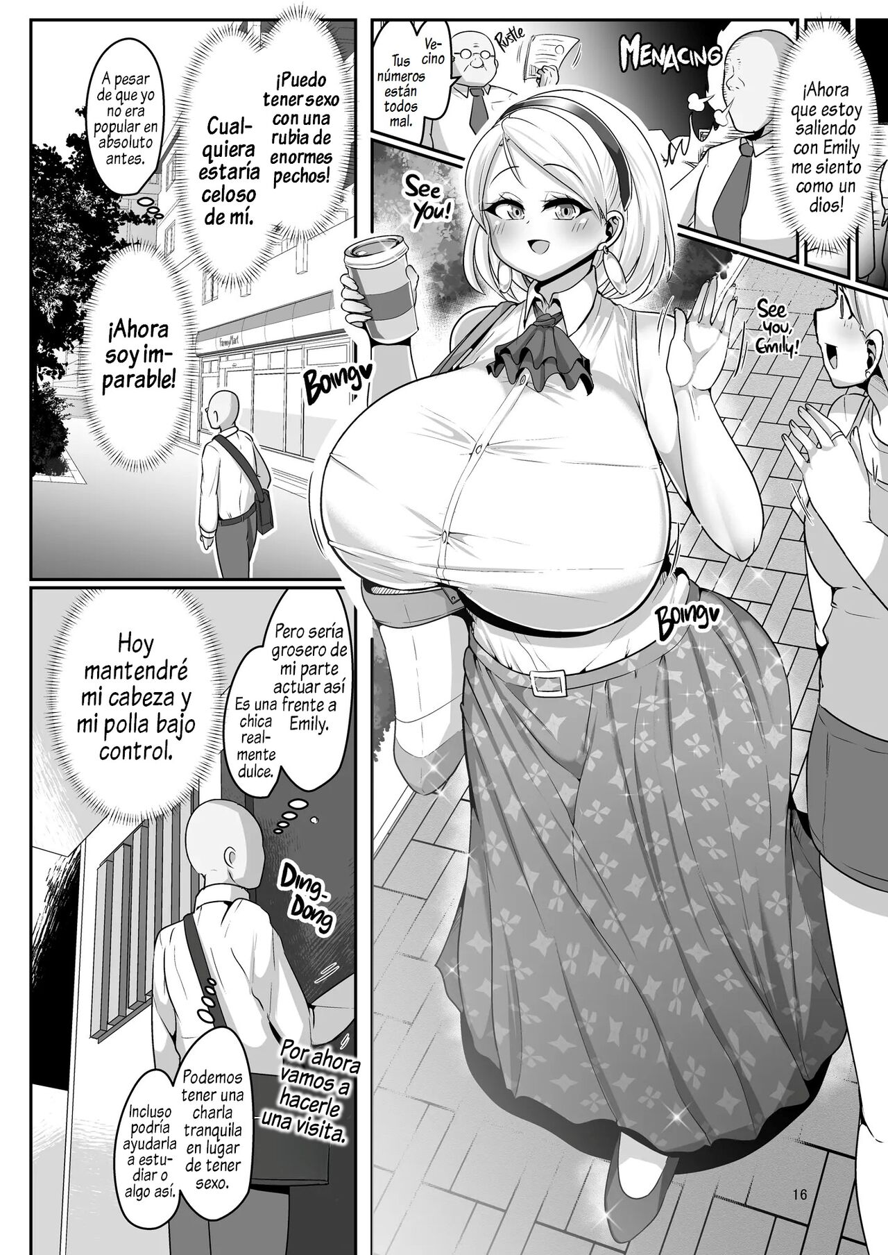 [Shinshunshantonshou (Bukatsu)] H Daisuki Kinpatsu Hakujin Bakunyuu Ryuugakusei ga Tonari no Heya ni Hikkoshite Kita!! 1-2 | Una estudiante de intercambio rubia ninfómana con tetas gigantes se mudó a la casa de al lado!! 1-2 [Spanish] [Uncensored] numero di immagine  16