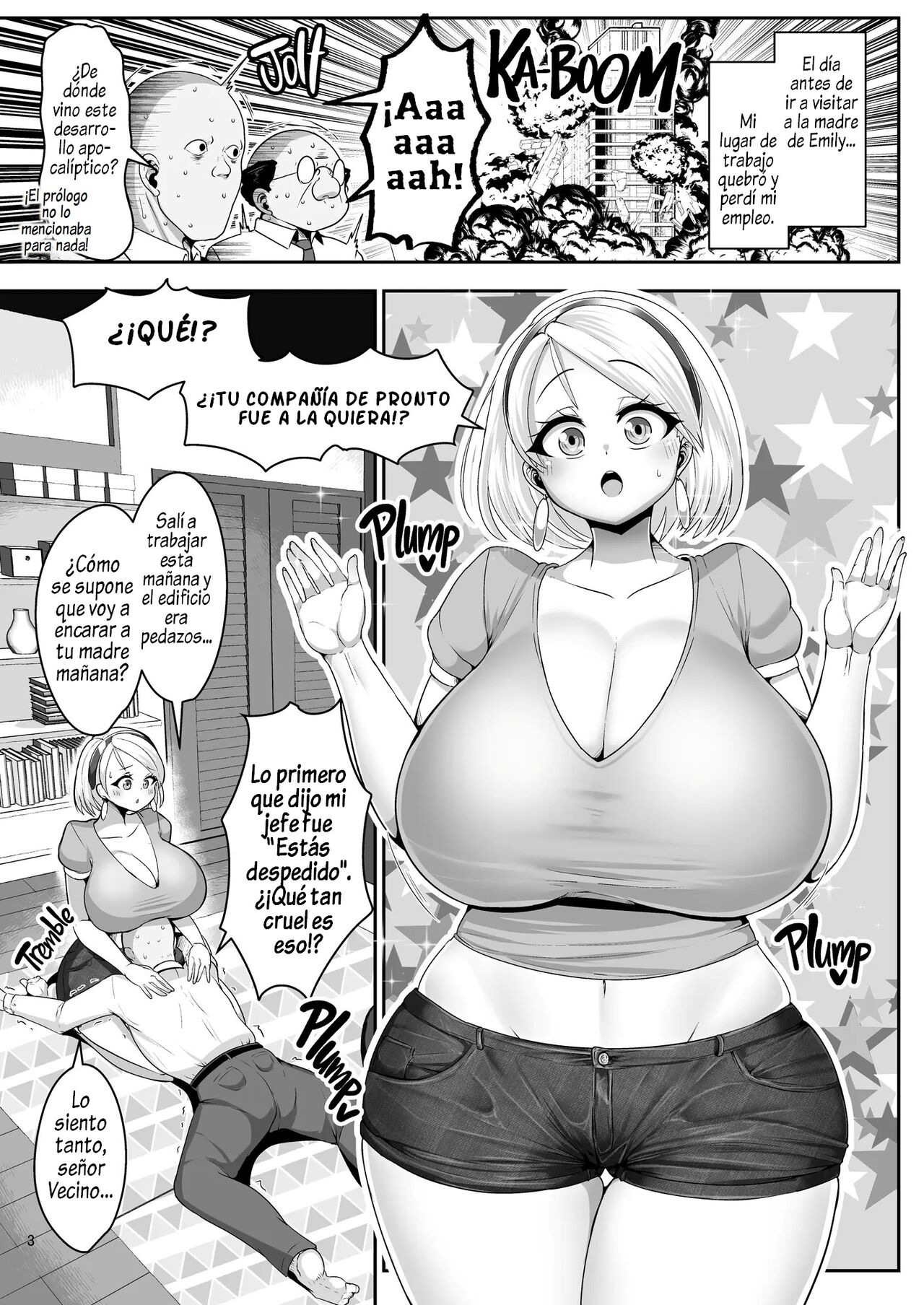 [Shinshunshantonshou (Bukatsu)] H Daisuki Kinpatsu Hakujin Bakunyuu Ryuugakusei ga Tonari no Heya ni Hikkoshite Kita!! 1-2 | Una estudiante de intercambio rubia ninfómana con tetas gigantes se mudó a la casa de al lado!! 1-2 [Spanish] [Uncensored] numero di immagine  27
