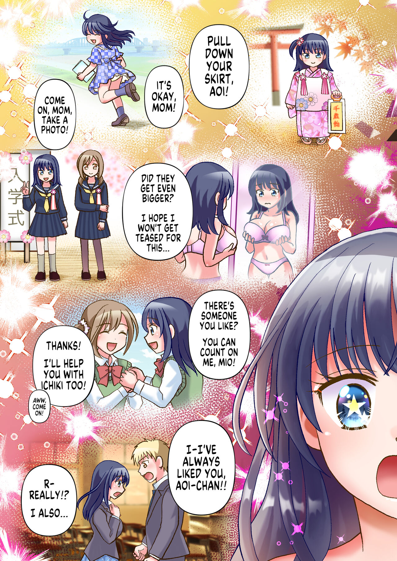 [Amuai Okashi Seisakusho (Yuukey)] Doppelgänger ni Kanojo mo Jinsei mo Ubawarete Bakunyuu JK ni Sareta Boku [English] [GTF] 28eme image