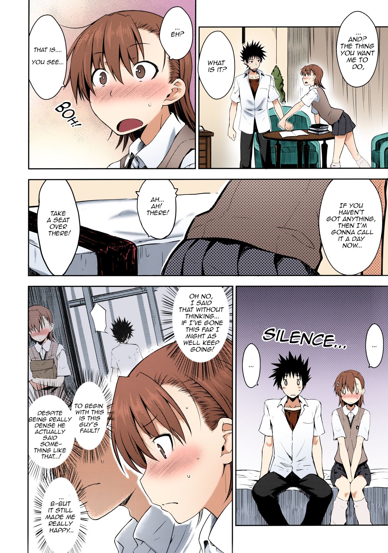 (C92) [Aspergillus (Okara)] Natsuyasumi no Shukudai | Summer homework (Toaru Kagaku no Railgun) [English] [EHCOVE] [Colorized] 图片编号 9
