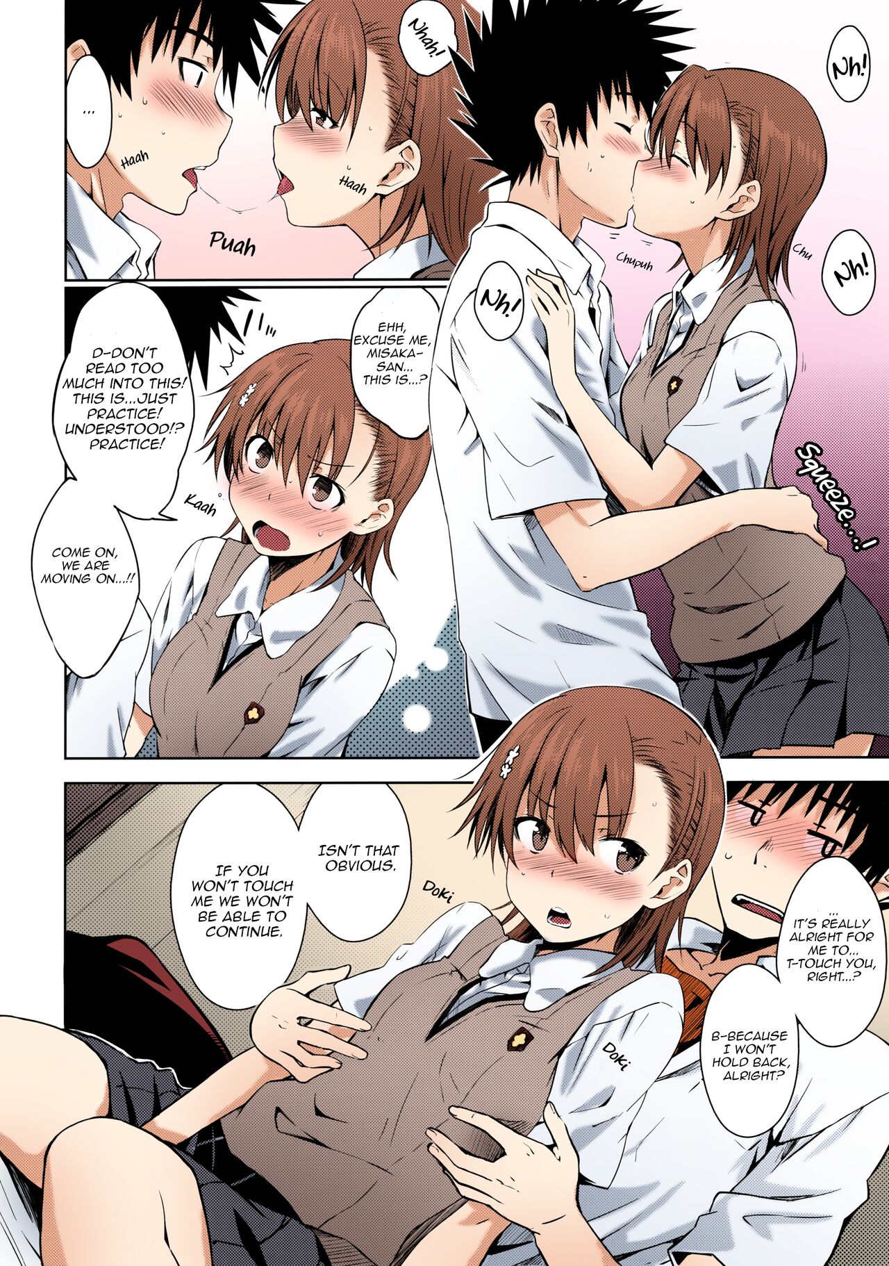(C92) [Aspergillus (Okara)] Natsuyasumi no Shukudai | Summer homework (Toaru Kagaku no Railgun) [English] [EHCOVE] [Colorized] 图片编号 11