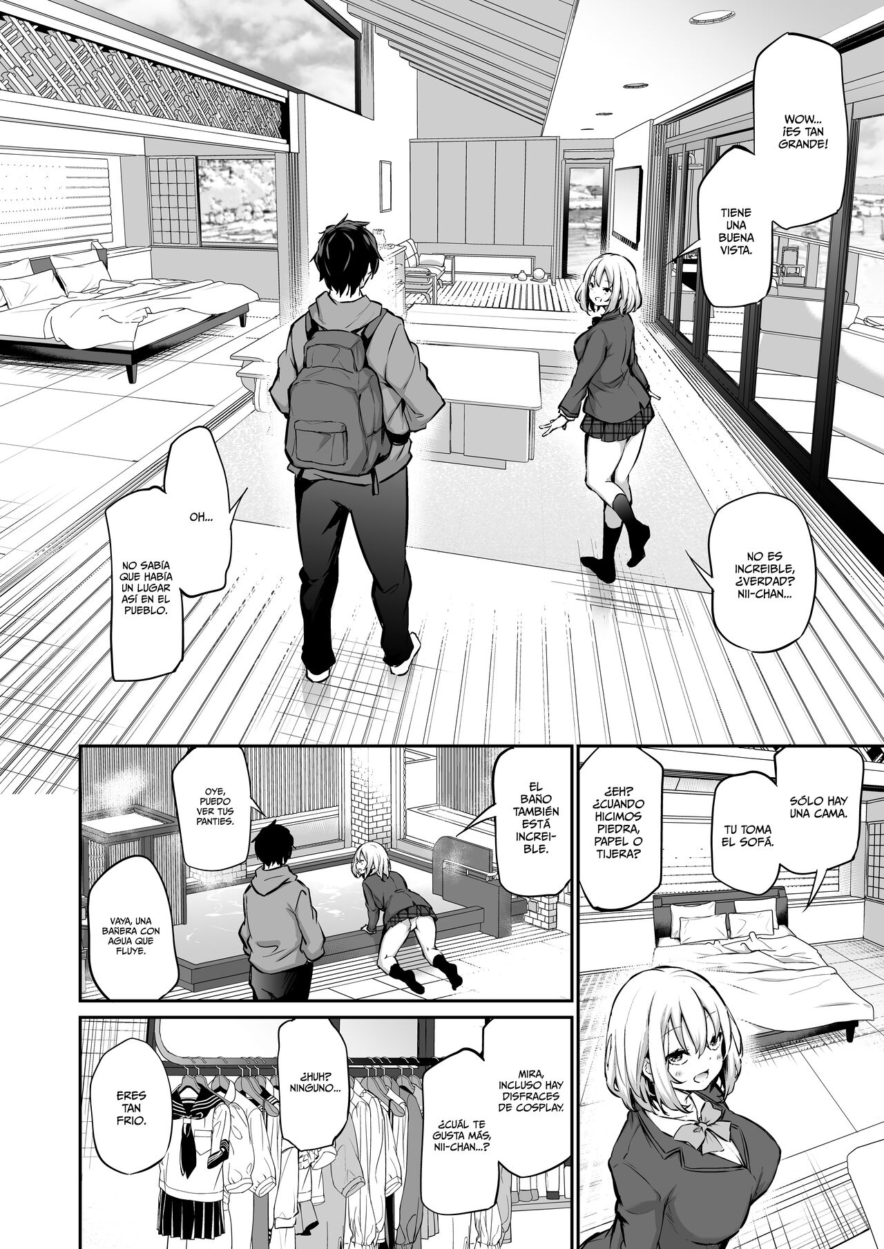 [Airandou] Imouto Haramasenai to Derarenai Shima | Una Isla en la que no Puedo Salir a Menos que Embarace a mi Hermana [Spanish] [MandaloAsiNoma] 图片编号 5